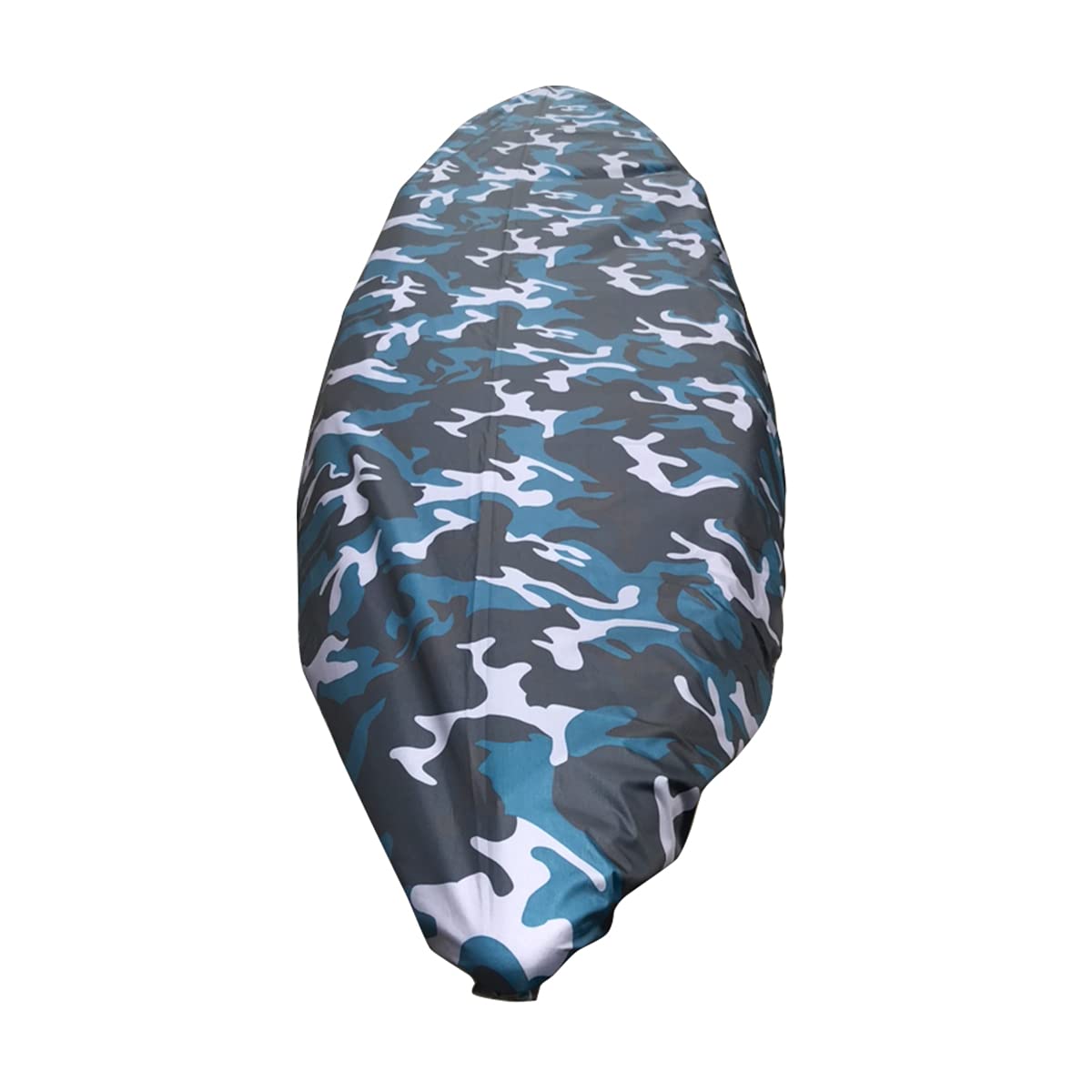 UNISTRENGH Heavy Duty Waterproof Kayak Cover - UV Protection & Dustproof Canoe Storage Cover for 6.8-8.2ft (2.1-2.5m) Boats - Blue Camo Design - Perfect for Outdoor Storage, Boat Protection & All-Weather Use