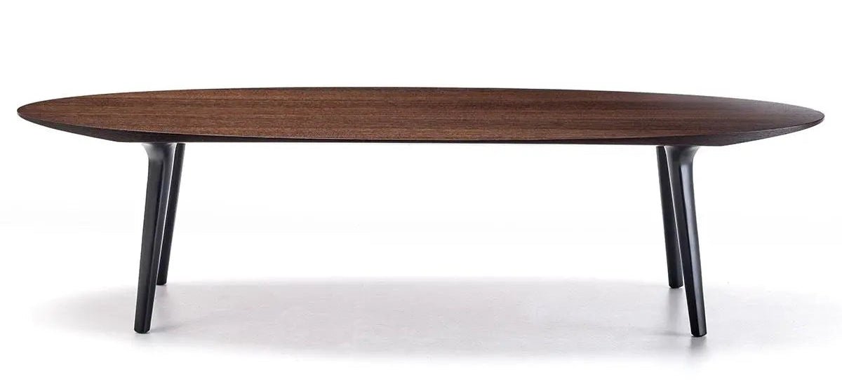 Bross Ademar Oval Dining Table - Modern Wooden Kitchen Table for 6, Perfect for Family Dinners & Entertaining Guests