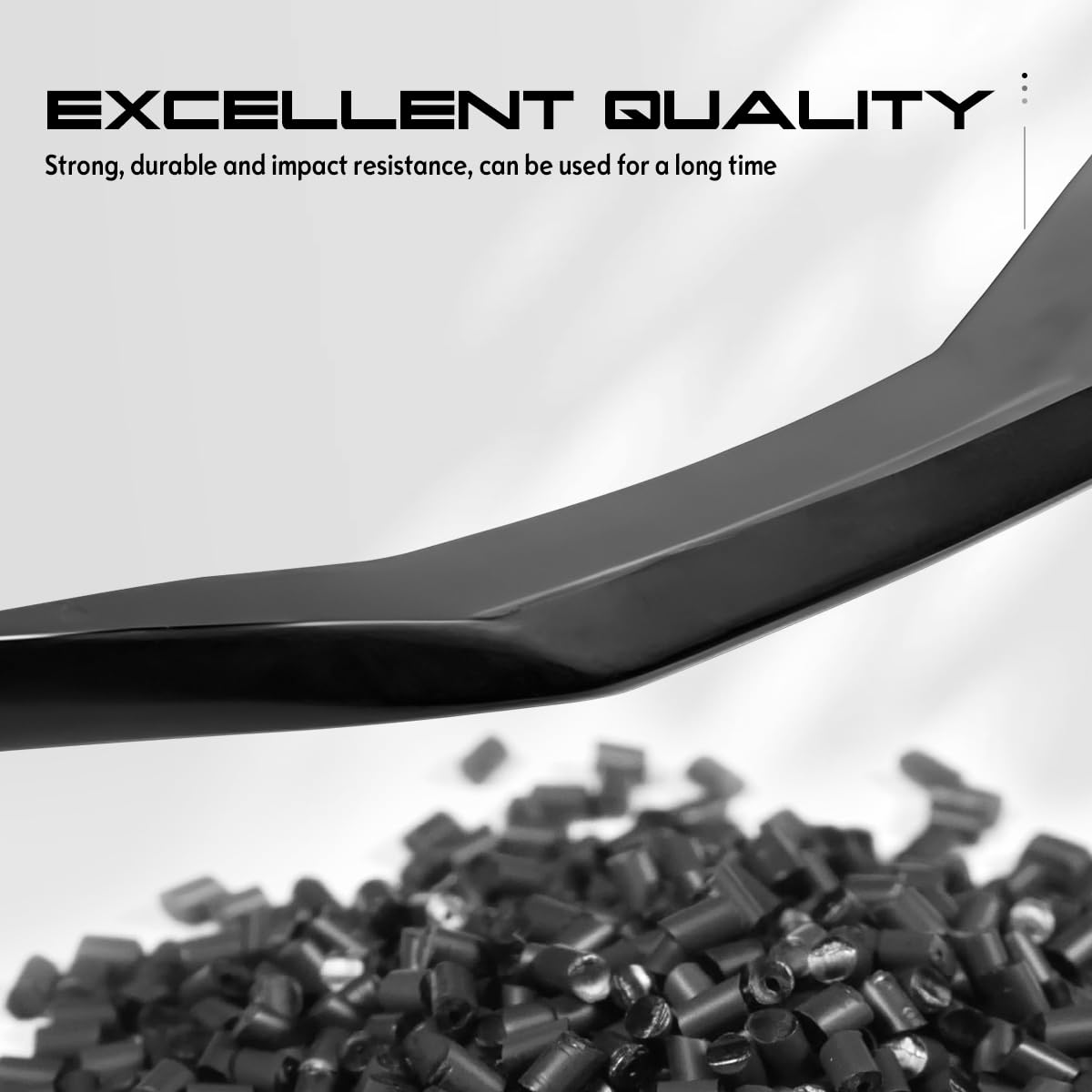 1990-1997 Mazda Miata Front Bumper Lip & Side Skirts - Flexible Polyurethane (PU) Unpainted Black Exterior Auto Parts - Perfect for Car Customization & Performance Upgrades