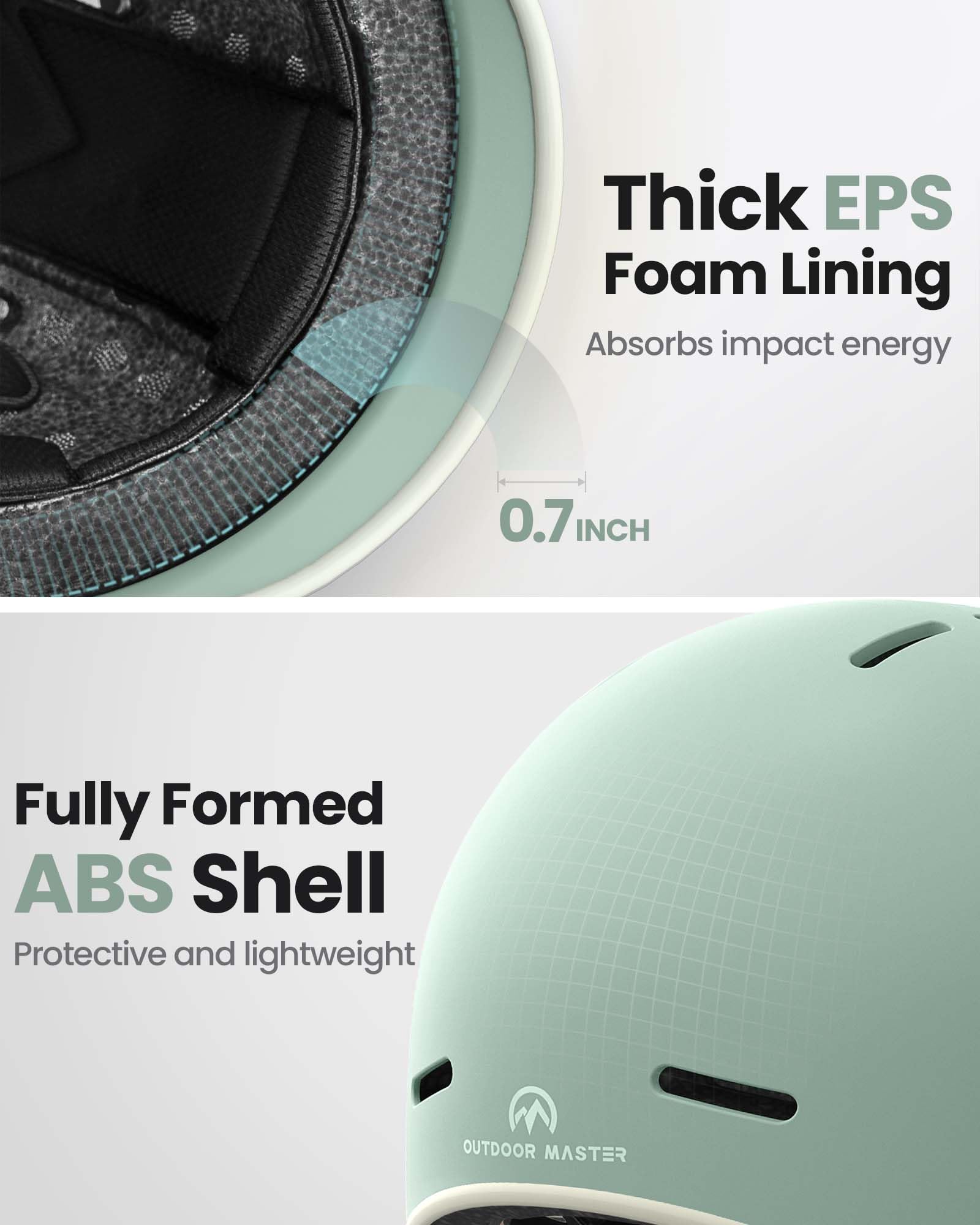 OutdoorMaster Bike Helmet for Adults - Adjustable Cycling Helmet for Men & Women, Safety Certified for Bicycle, Skateboard, Road Bike & Skating | Perfect for Commuting, Urban Riding & Outdoor Adventures