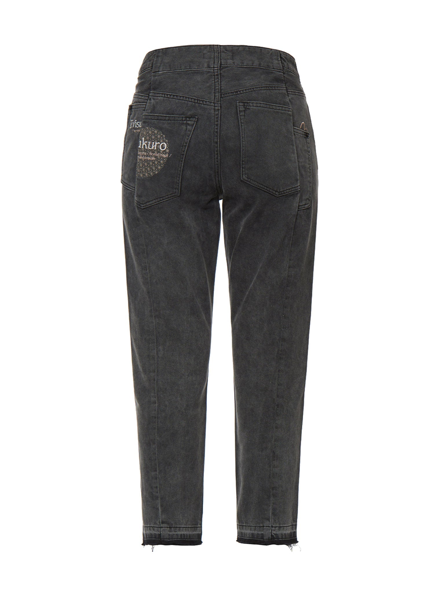 Distressed Embroidered Relaxed Fit Jeans for Women - Vintage Style High Waist Denim Pants for Casual Wear & Everyday Outfits