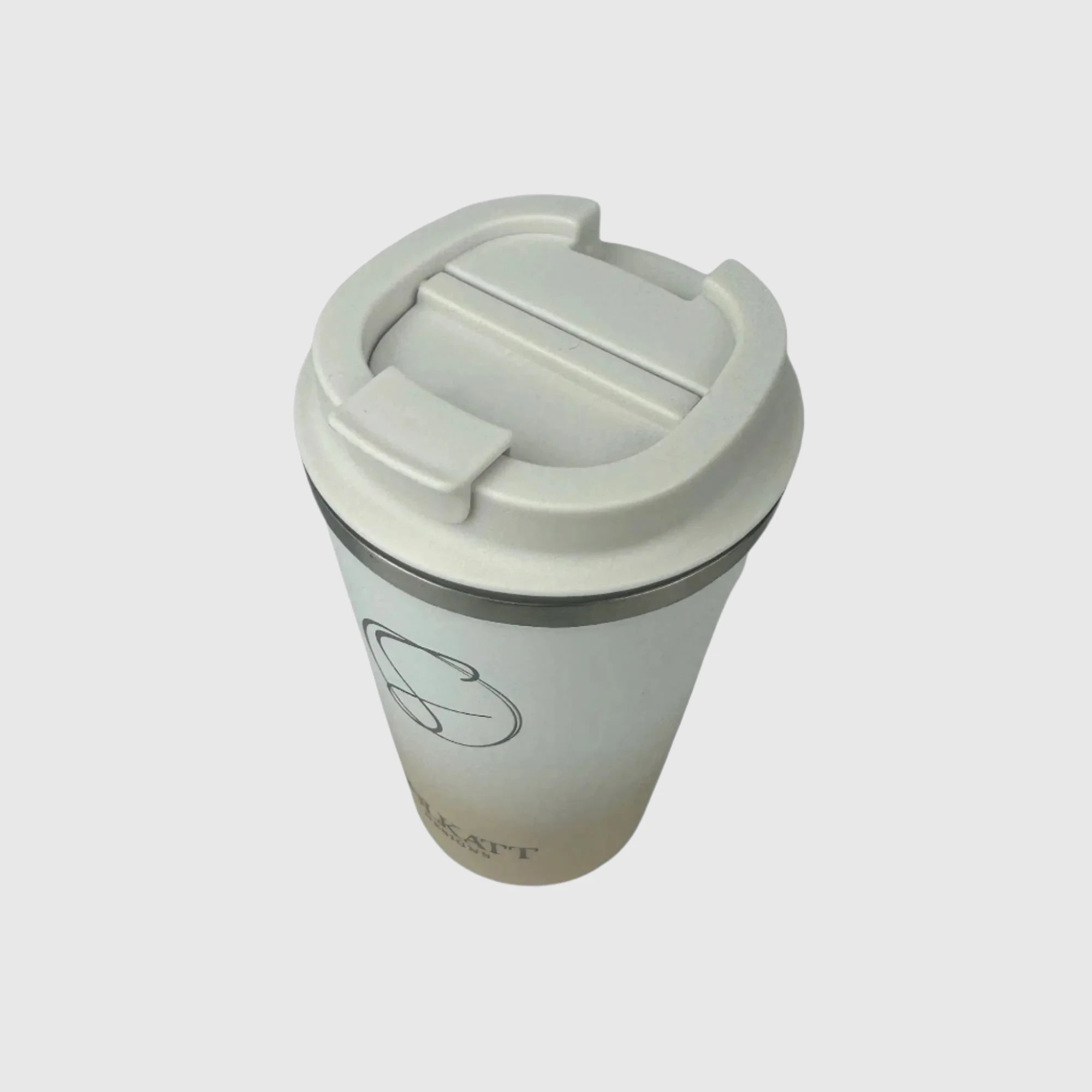 Pastel Beige Insulated Travel Coffee Cup 500ml - Stainless Steel Vacuum Flask for Hot & Cold Drinks - Perfect for Commuting, Camping and Office Use