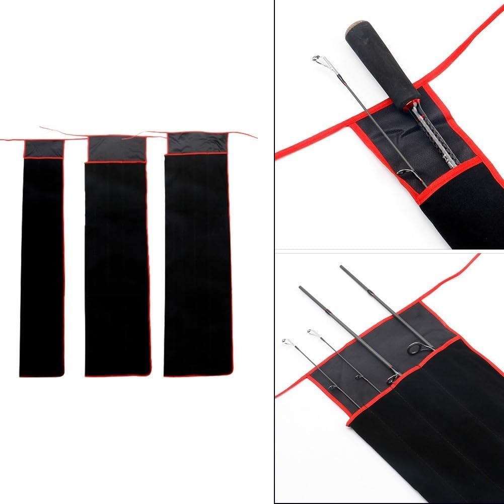 Durable Fishing Rod Cover - Scratch-Proof Protective Sleeve Bag for Most Fishing Rods (1-5 Compartments) | Portable Fishing Pole Protector Pouch | Ideal for Travel, Storage & Outdoor Fishing Trips