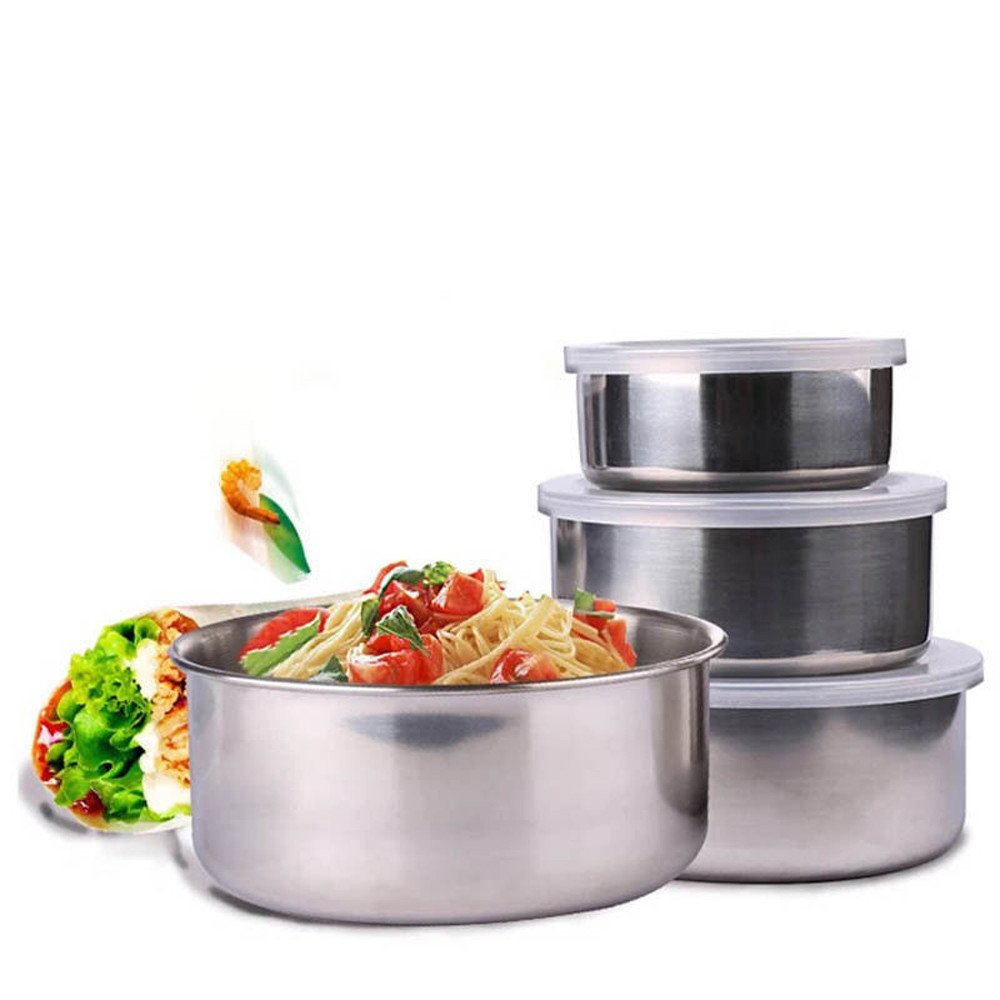 5-Piece Stainless Steel Mixing Bowl Set for Kitchen Storage - Modern Food Prep & Serving Bowls for Dining, Bar & Home Use - Perfect for Baking, Mixing & Entertaining