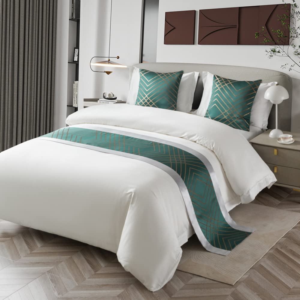 Luxury Hotel Bed Runner Scarf - King Size Bed Throw for Modern Home Decor - Queen, Double, Single Size Bedding Protection - Perfect for Bedroom Decoration, Wedding Decor & Hotel Styling