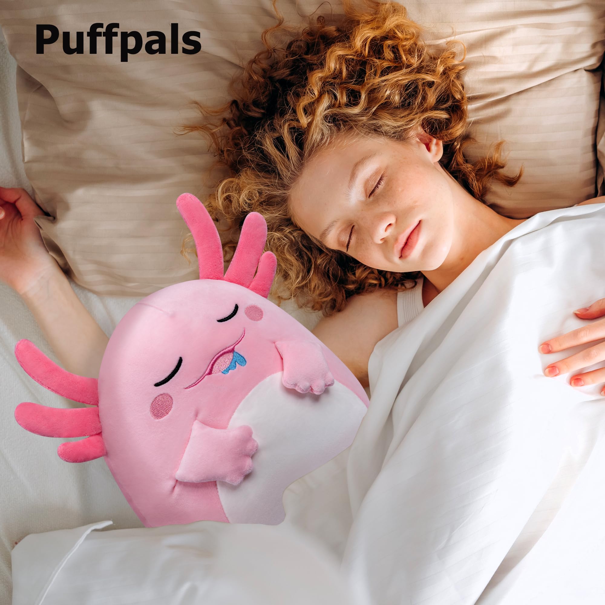 Cute Axolotl Plush Toy - Soft Stuffed Animal Pillow (9.45 inches) for Room Decor, Hugging Companion & Birthday Gifts - Perfect for Kids' Rooms, Nursery Decor, and Cuddling
