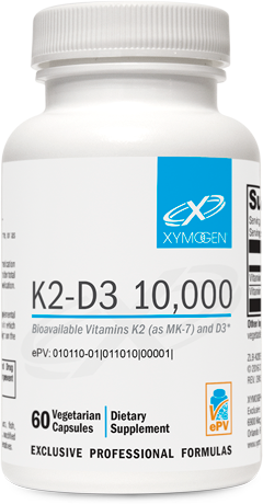 Xym K2 D3 10,000 IU Vitamin D3 + K2 Supplement - 60 Capsules - Supports Bone & Heart Health - Ideal for Immune Support & Daily Wellness