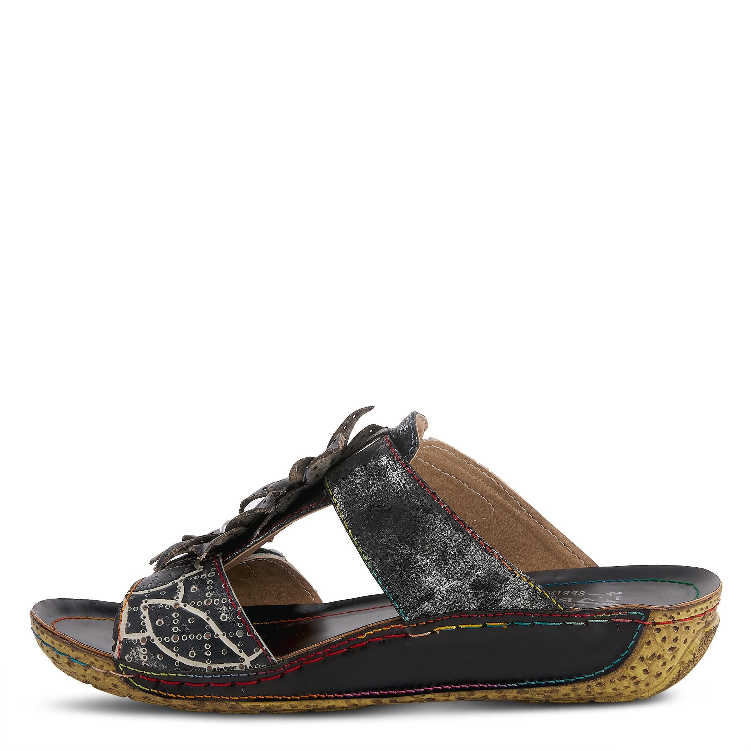 Spring Step L'Artiste Women's Karina Comfortable Leather Sandals with Arch Support - Perfect for Summer Outfits, Beach Vacations & Casual Wear