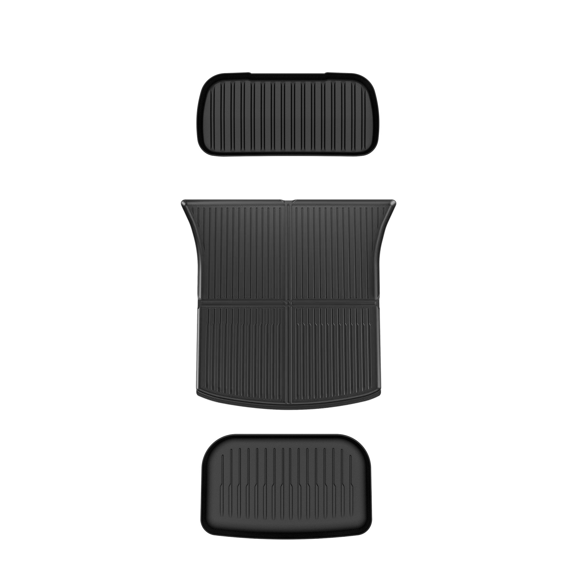 2025+ Tesla Model Y Juniper All-Weather Floor Mats & Liners Full Set (12-Piece) - Heavy Duty Protection for Front & Rear Seats - Perfect for Daily Commute, Road Trips & Family Adventures