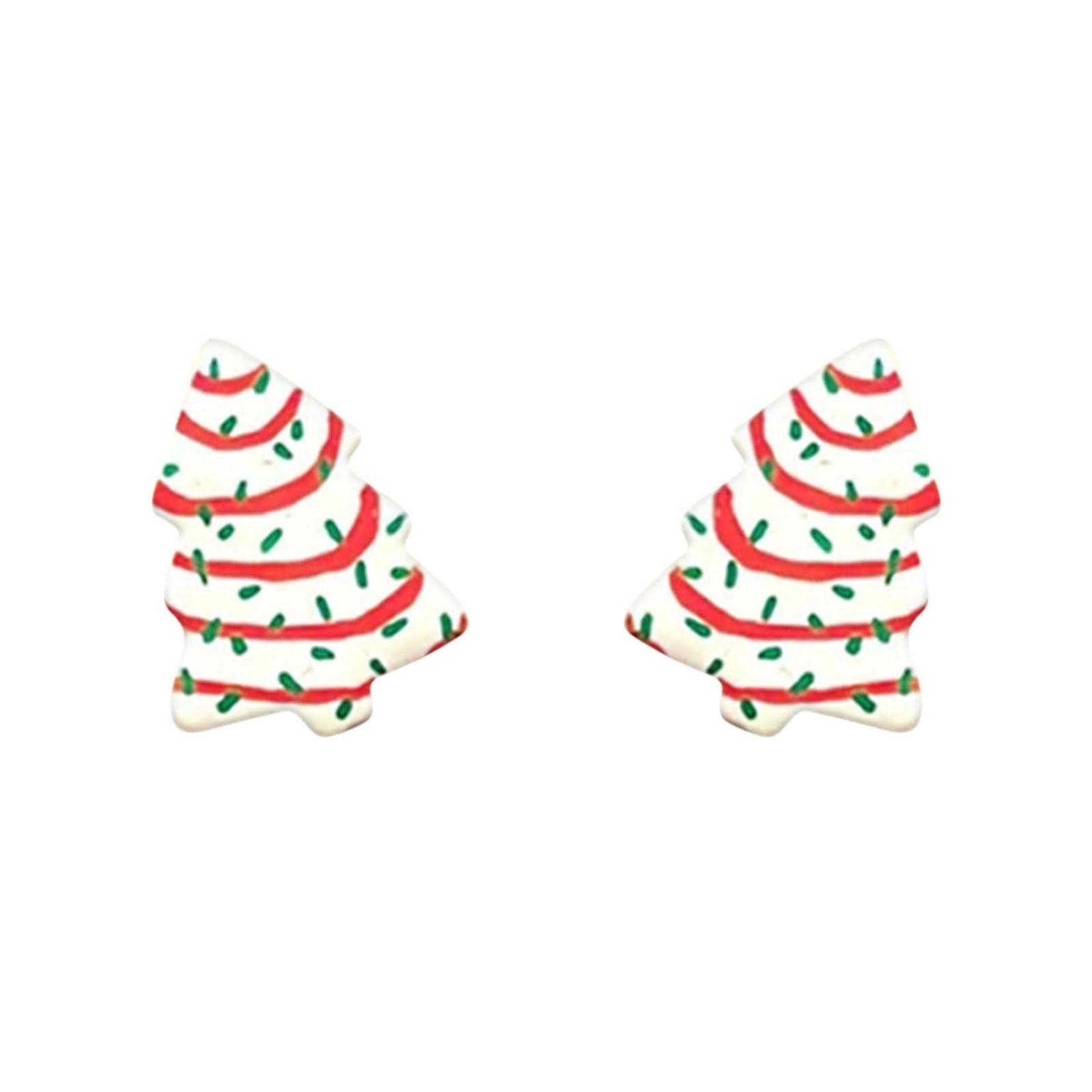 Christmas Tree Dangle Earrings for Women & Teens - Colorful Acrylic Drop Earrings with Crystals | Holiday Party Jewelry, Christmas Gift Idea, Xmas Decoration Accessories | Perfect for Office Parties, Family Gatherings & Festive Celebrations