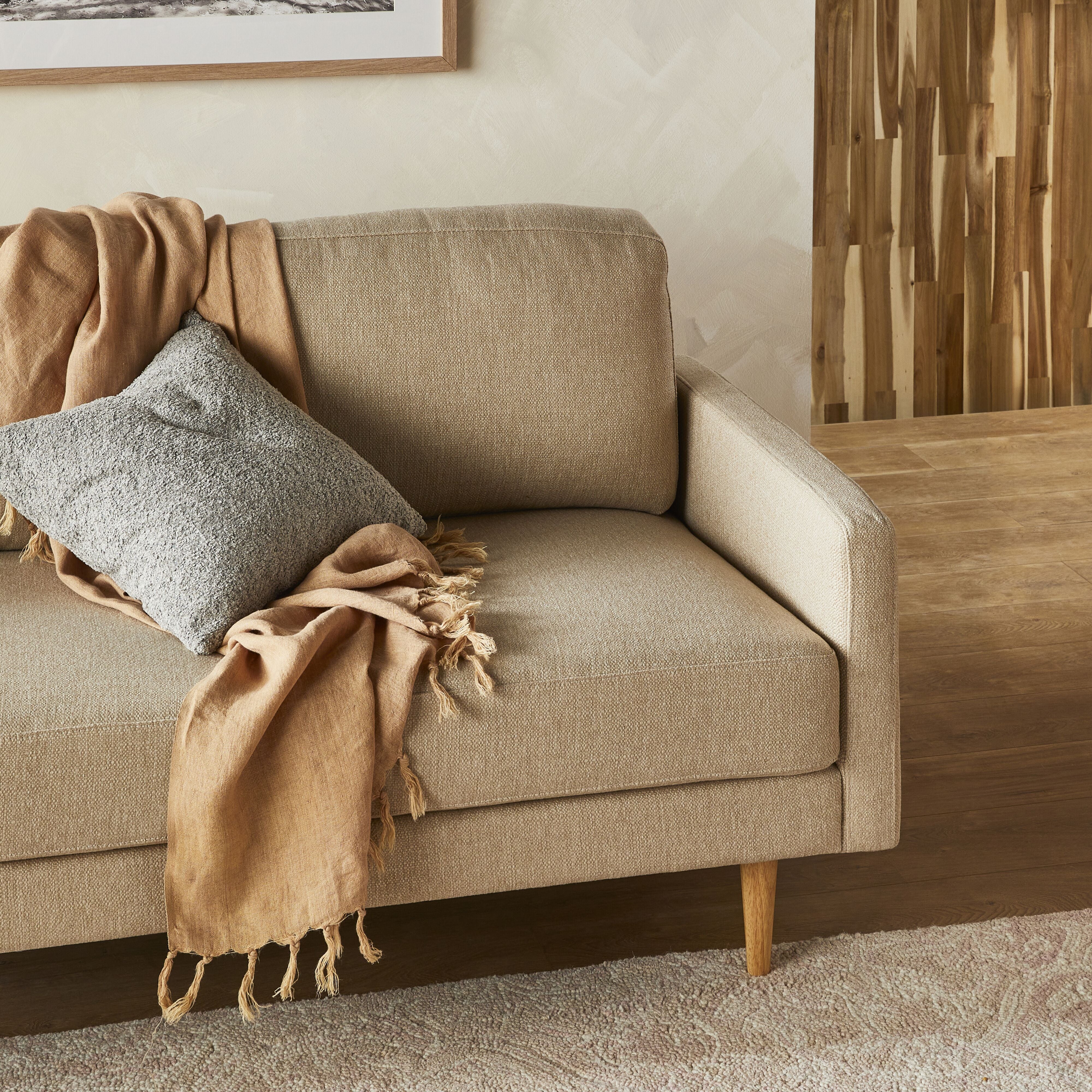 Boden 2-Seater Sofa in Amalfi Parchment Color - Modern Living Room Furniture for Small Spaces & Apartments