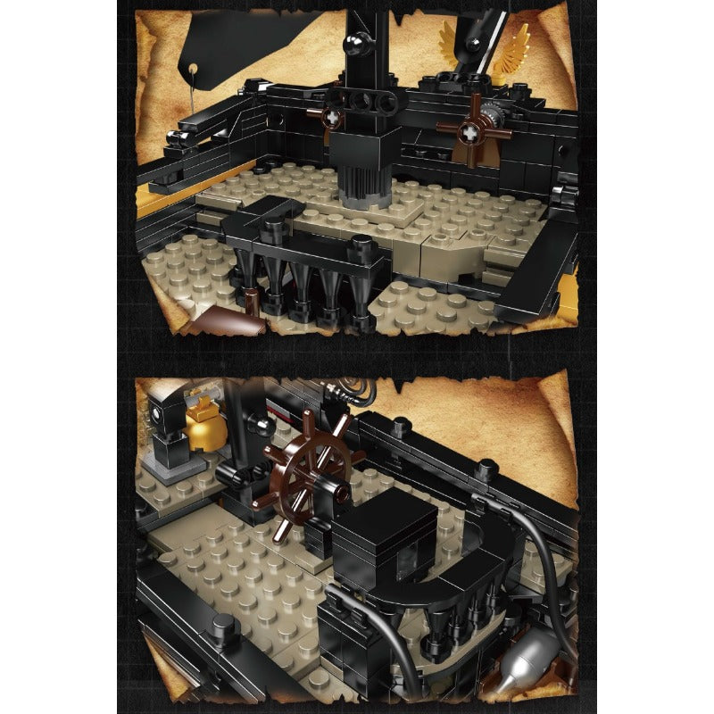 3180pcs Mouldking 13199 Black Pearl Pirate Ship Building Blocks Set - Perfect for Collectors, DIY Enthusiasts & Gift Giving - Great for Home Decoration, Kids Playroom & Creative Display