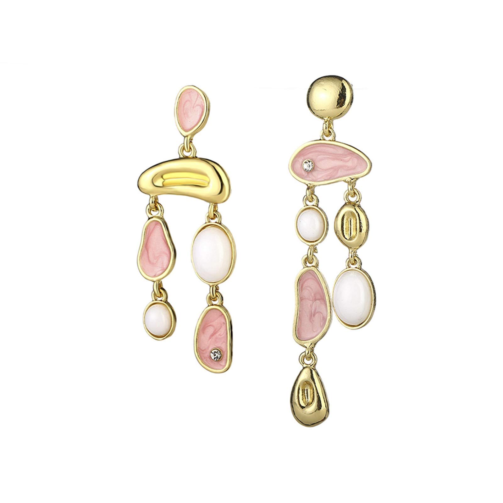 Creative Personality Hanging Shell Fashion Oil Drop Earrings - Gold Dangle Earrings for Women | Perfect for Beach Parties, Date Nights & Boho Style Outfits