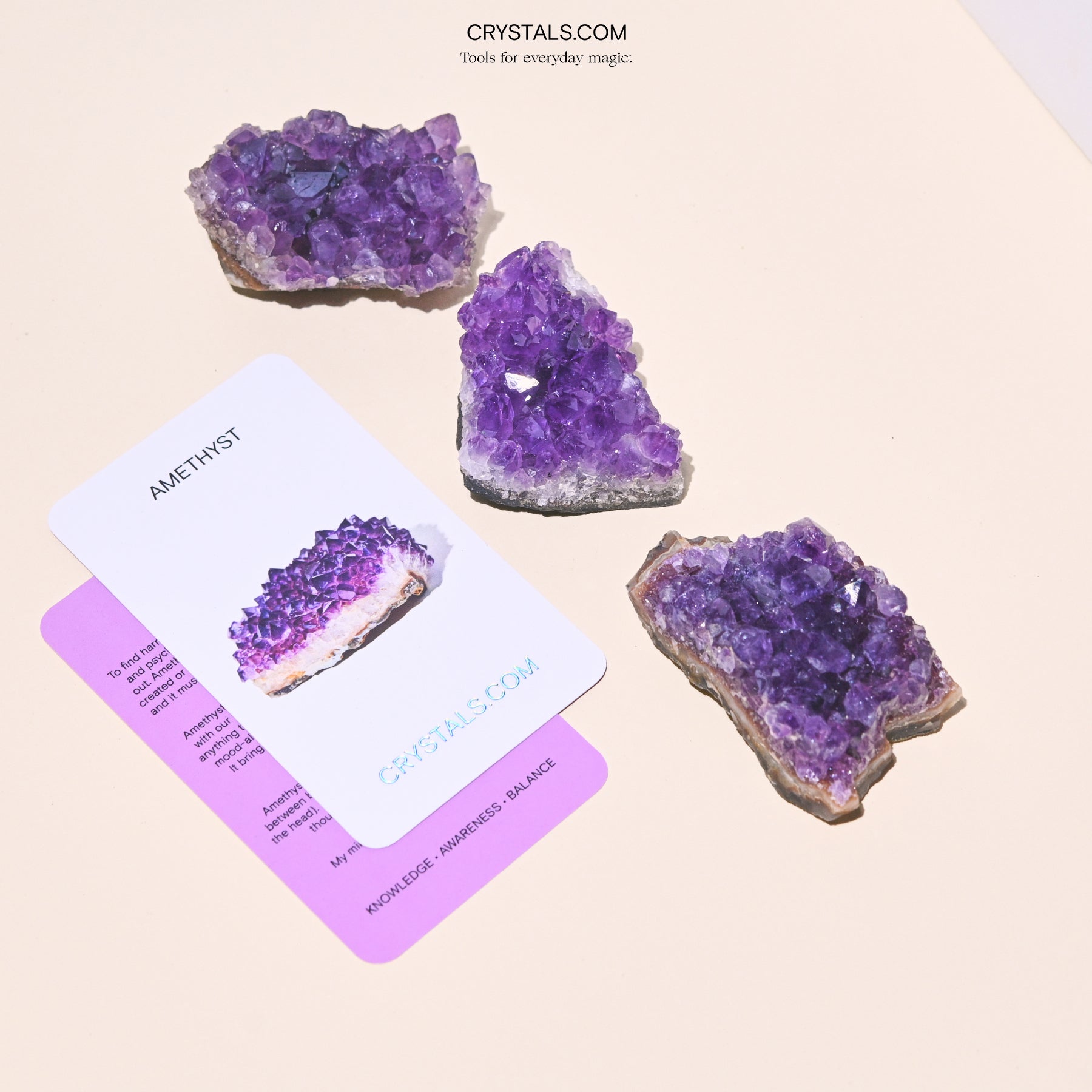 Natural Brazilian Amethyst Cluster - Raw Purple Crystal Specimen for Healing, Meditation & Home Decor | Spiritual Gifts, Reiki Energy Stone, Feng Shui Display