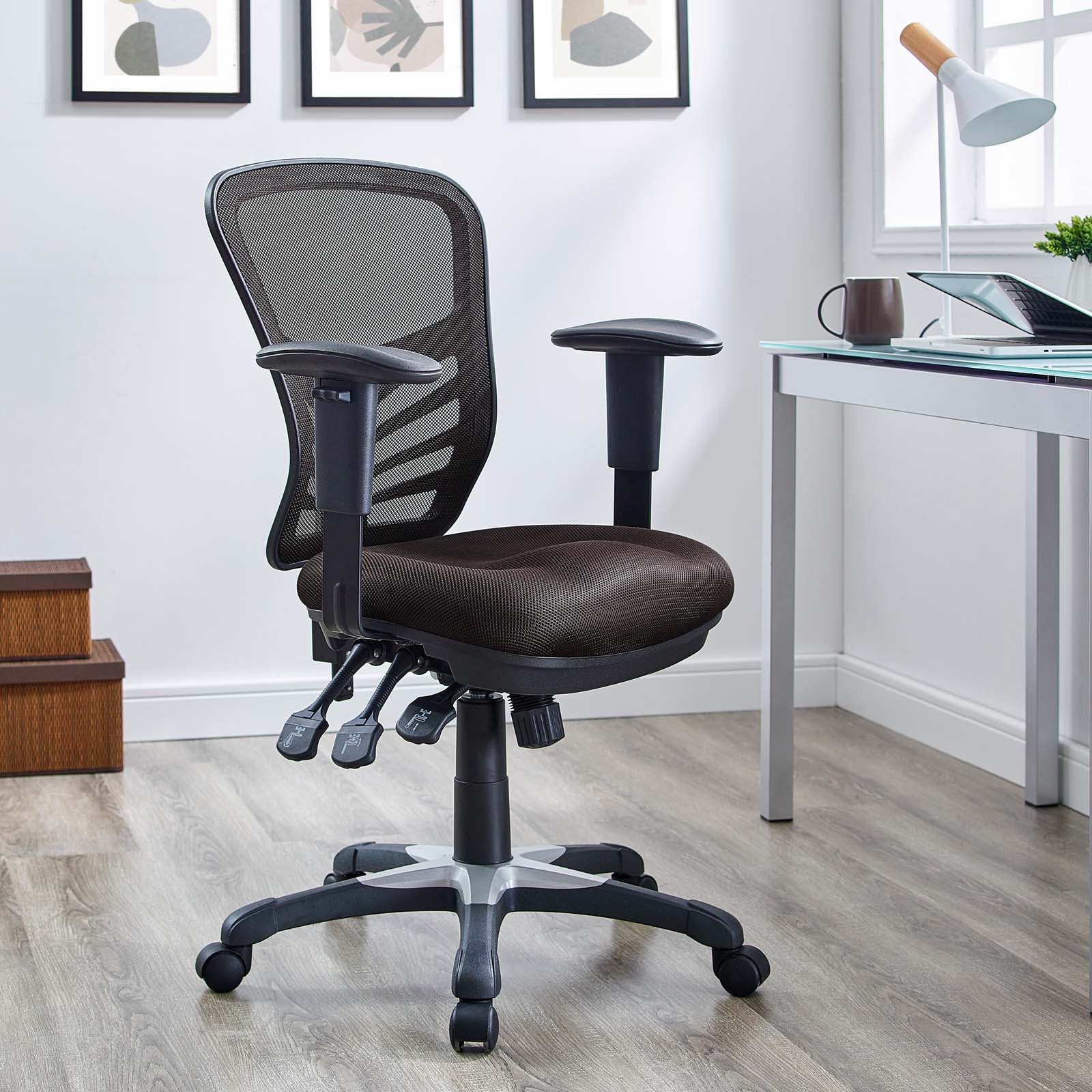 Ergonomic Mesh Office Chair with Adjustable Height and Lumbar Support - Perfect for Home Office, Gaming, and Workspaces