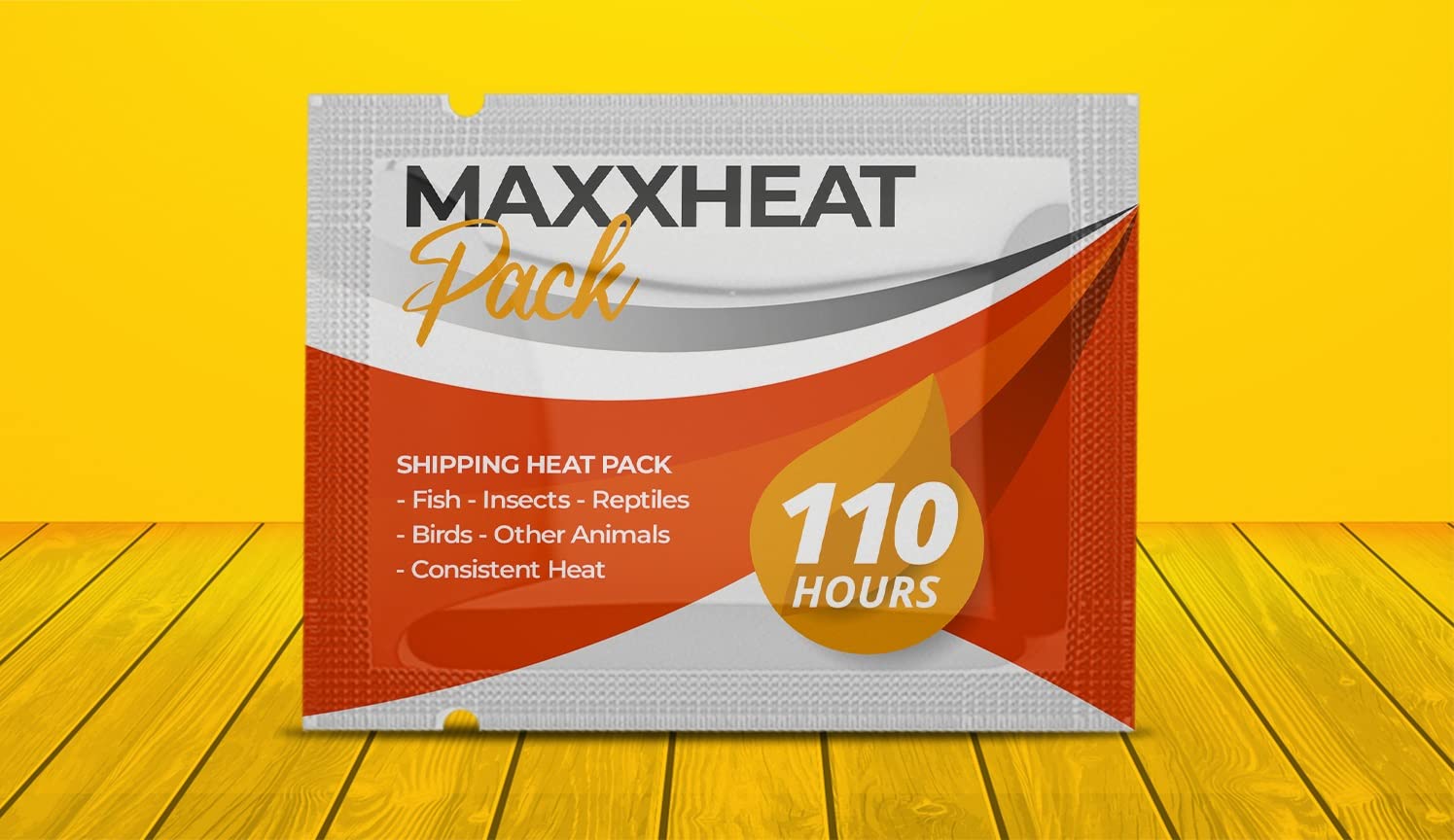 MaxxHeat 40-Hour Shipping Heat Pack for Fish, Insects, Reptiles, Birds, Plants & Food | Safe & Consistent Warmth | Ideal for Pet Shipping, Live Plants & Perishable Goods (10-Pack)