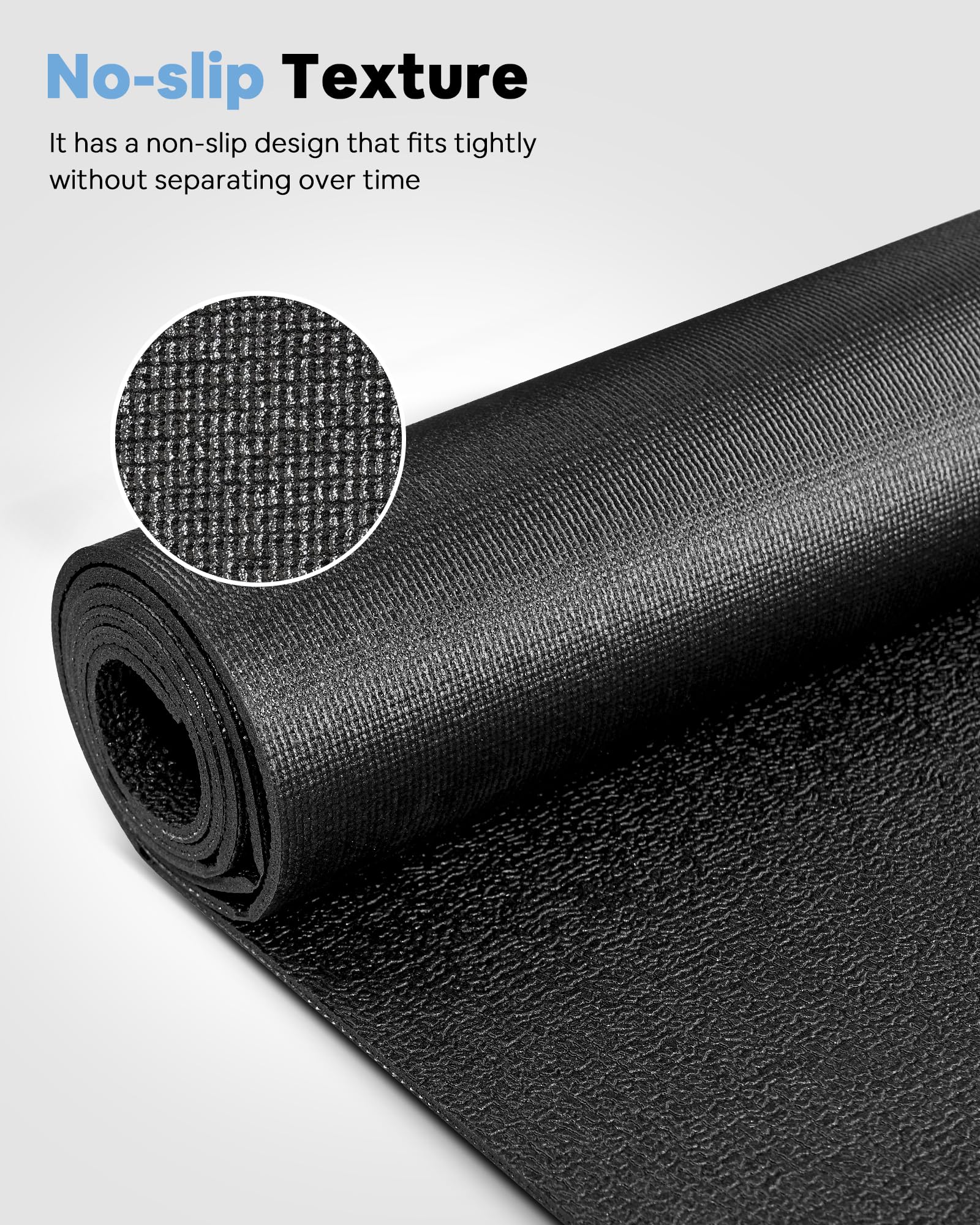 Foldable Walking Pad Treadmill Mat - Non-Slip Exercise Equipment Mat with High Rebound, Noise Reduction & Floor Protection for Home Gym, Office Workout & Indoor Fitness Training