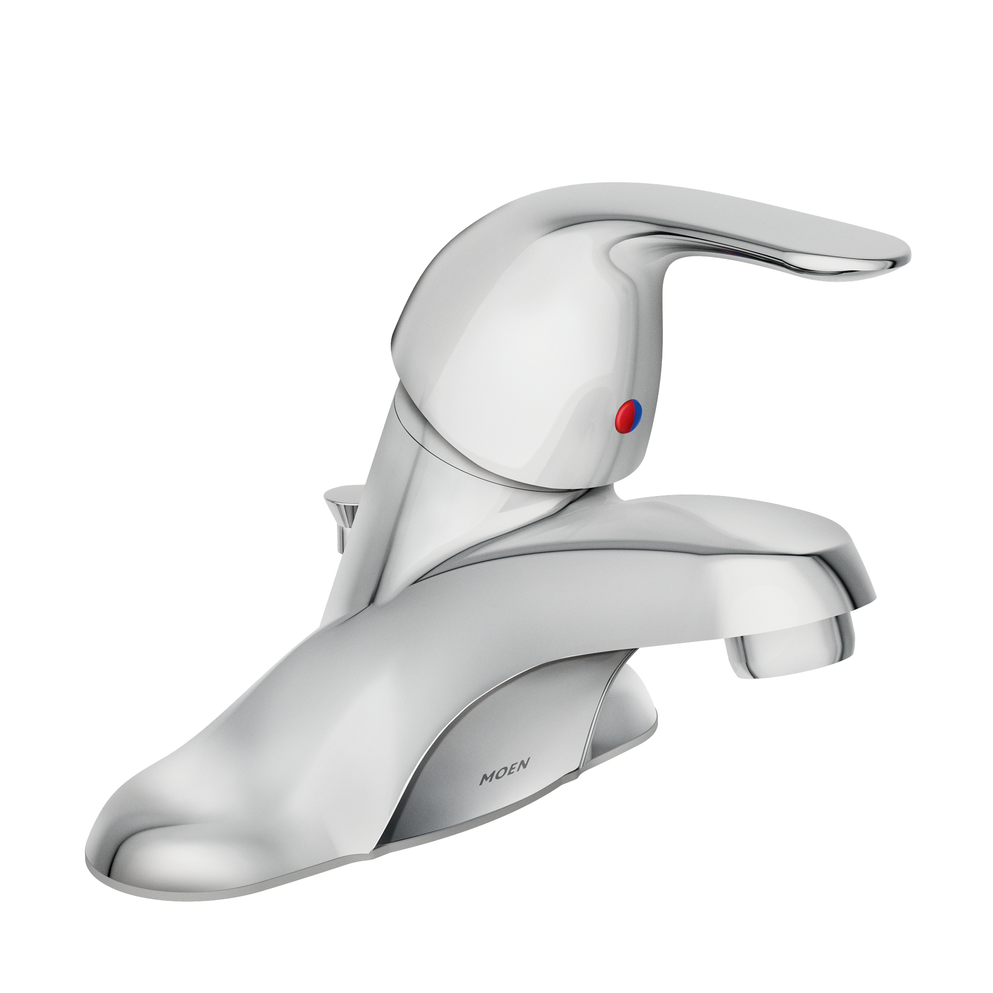 Adler One-Handle Low Arc Bathroom Faucet - Modern Single Hole Vessel Sink Faucet for Bathroom Vanity, Powder Room & Guest Bath - Brushed Nickel Finish
