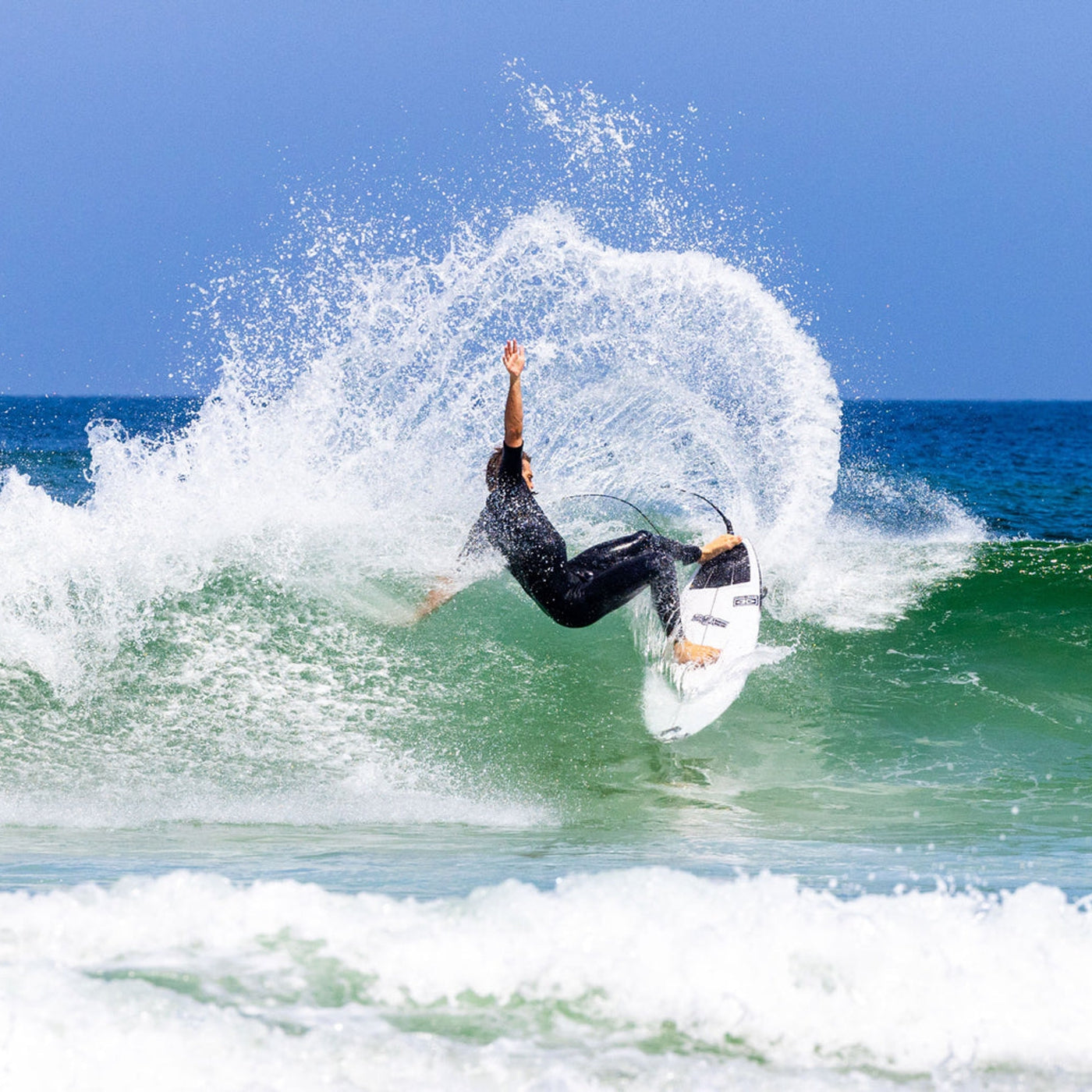 JS Industries Xero Fusion 5'9 HYFI 3.0 Surfboard with Futures 5 Fin System - Perfect for Performance Surfing and Wave Riding