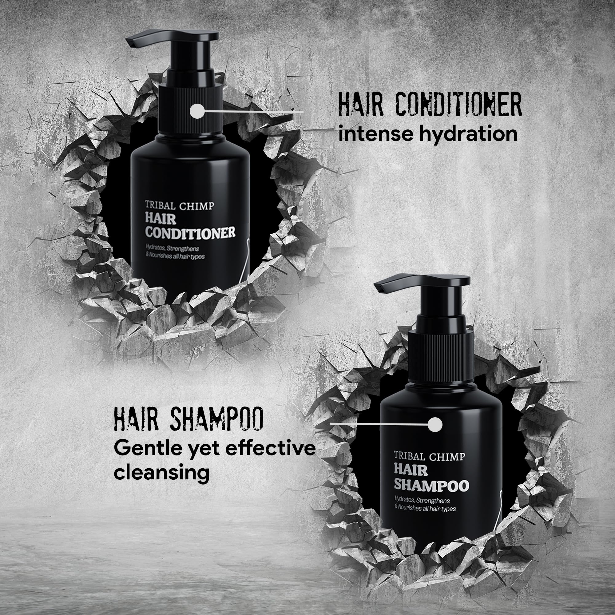 Premium Hair Care Kit - Moisturizing Shampoo (8.5oz) & Conditioner (8.5oz) Set for Dry & Damaged Hair - Sulfate Free & Paraben Free - Salon Quality Treatment for Women & Men - Perfect for Daily Use & Travel