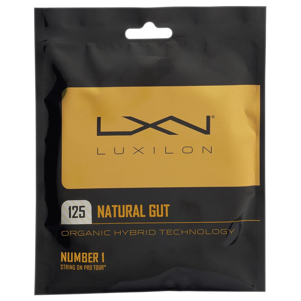 Luxilon Natural Gut 125 Tennis String Set - Premium Performance for Professional & Recreational Players