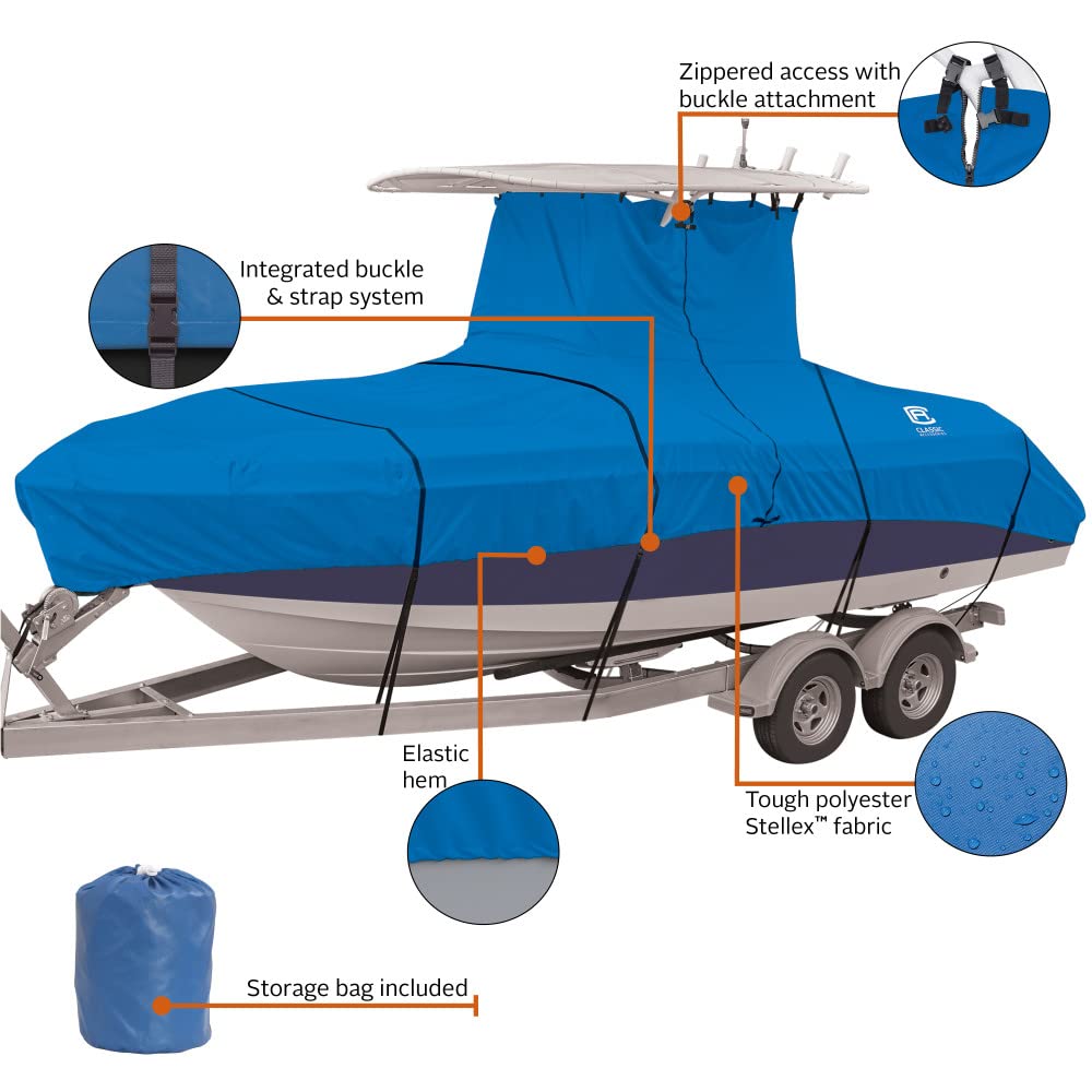 Classic Accessories Stellex T-Top Boat Cover 22'-24' Length, 116