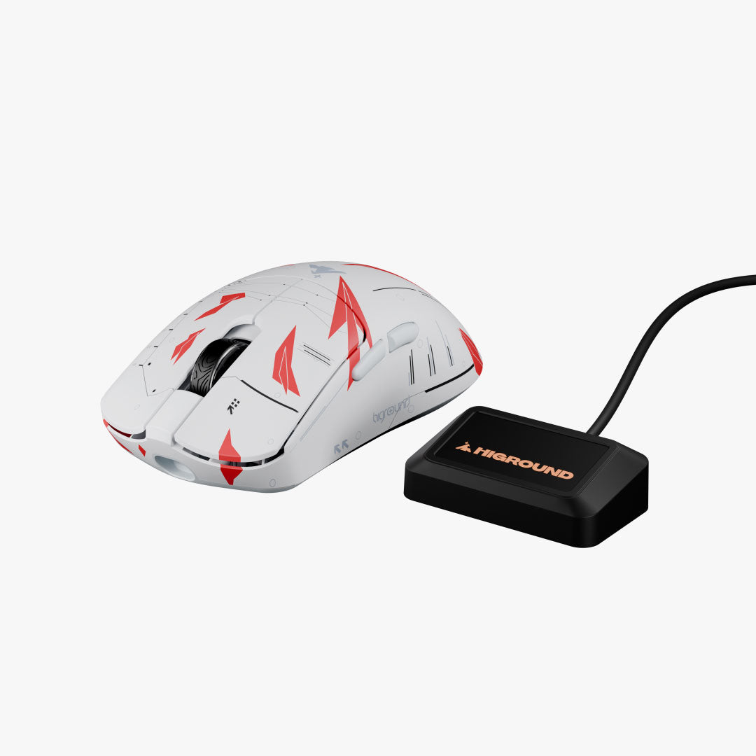 Higround Yuma Wireless Mouse - Ergonomic Bluetooth Gaming Mouse with RGB Lighting for PC, Mac, Laptop - Perfect for Gaming, Office Work & Travel Use