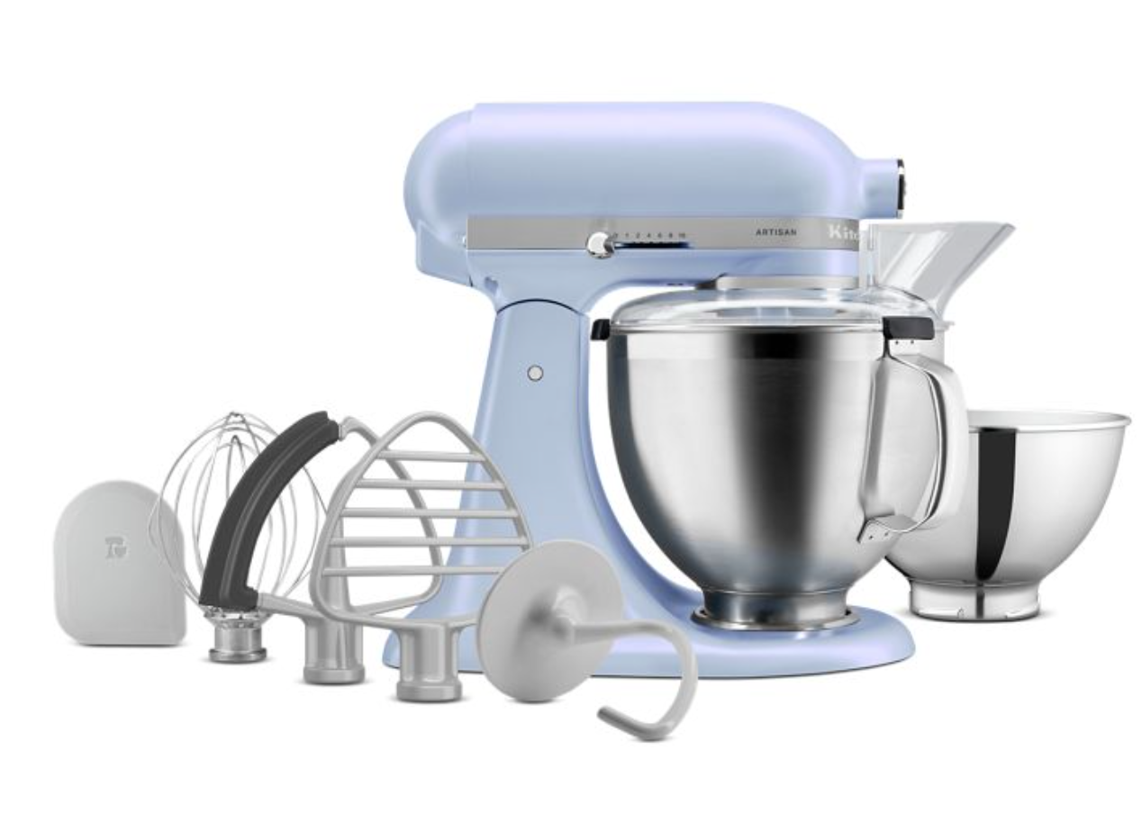 2024 Color of the Year Blue Salt Stand Mixer - Powerful 6.5QT Kitchen Mixer with 10 Speeds - Perfect for Baking Cakes, Cookies & Bread Dough