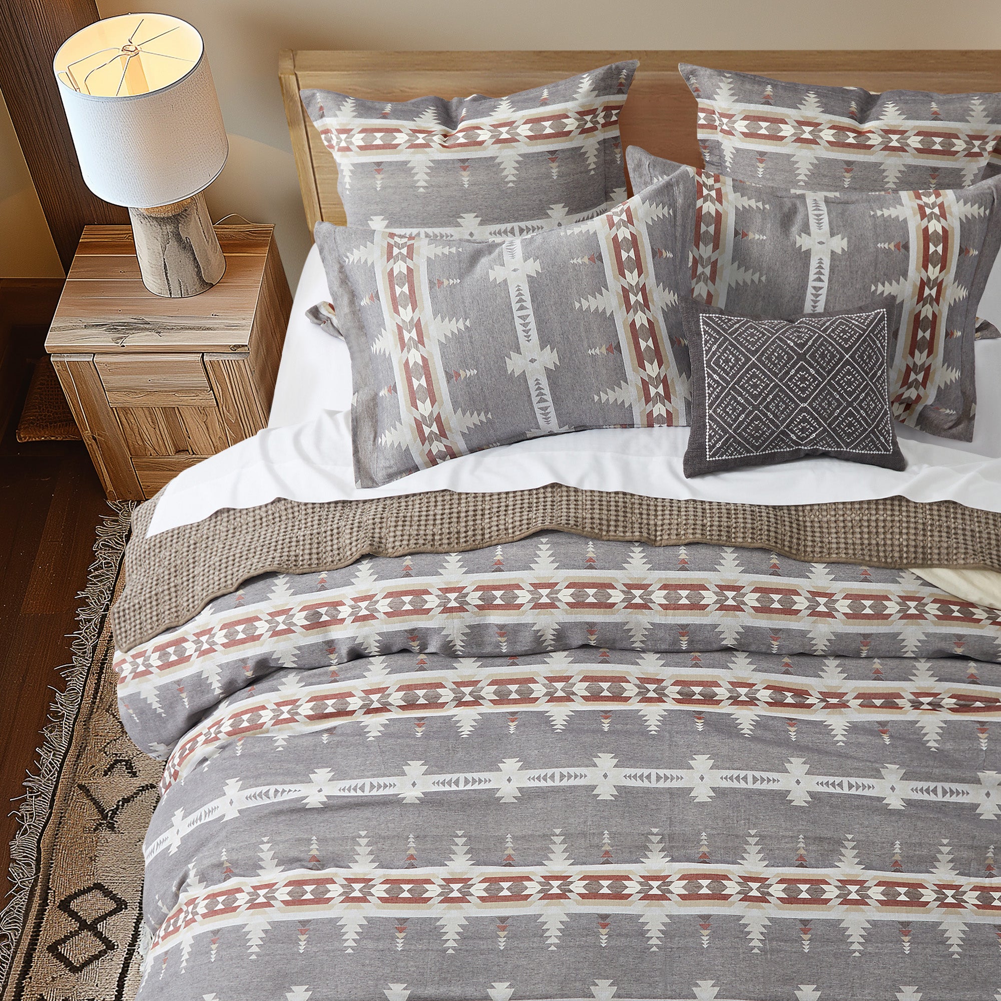 Premium Corrales Euro Sham with Flange - Unquilted Decorative Pillow Cover Set of 2 - Perfect for Bedroom, Living Room & Guest Room Decor