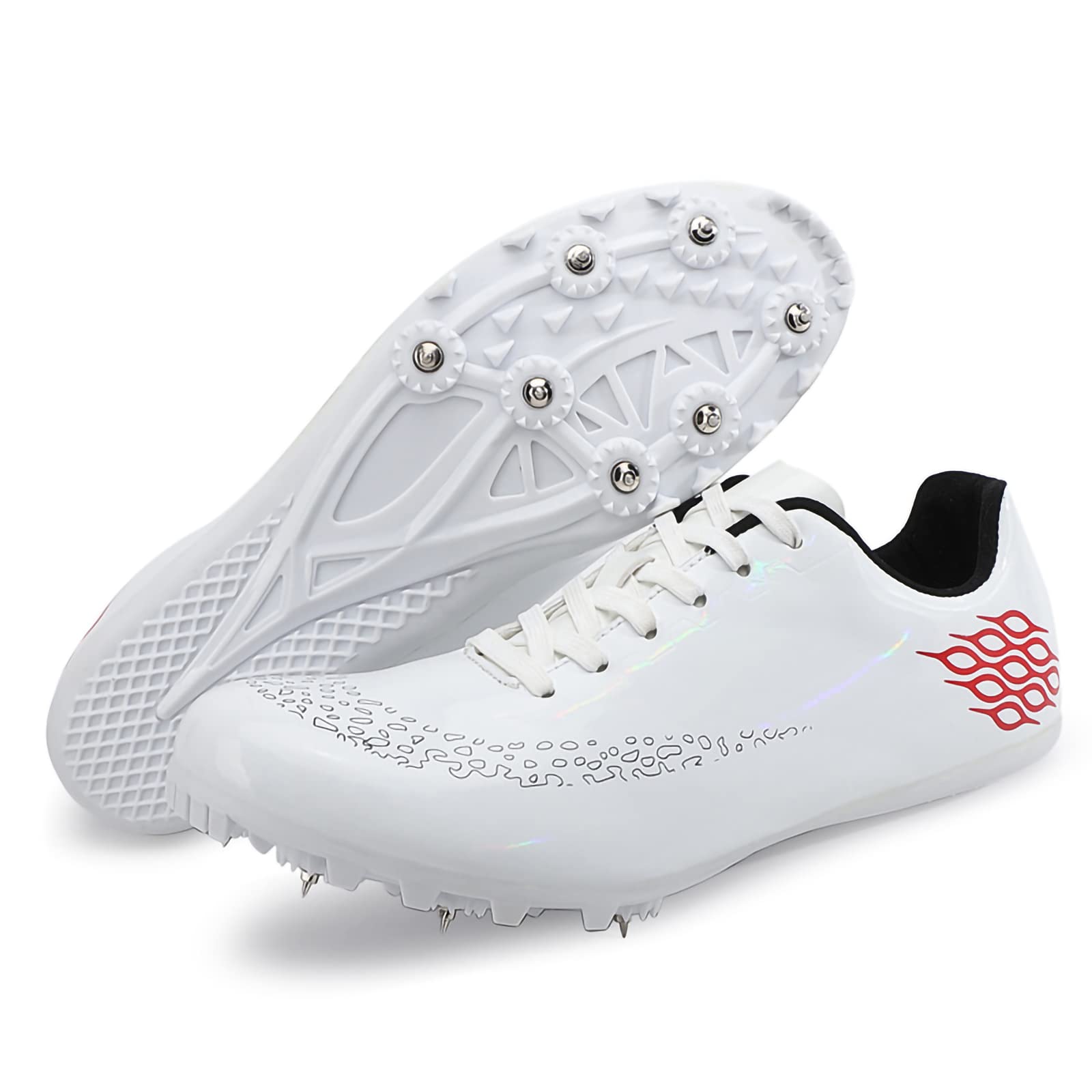 Professional Track & Field Spike Shoes - Lightweight Sprint Running Shoes for Men, Women, Boys & Girls (Sizes 5.5-10) | Breathable Athletic Shoes for Track Meets, Training & Competitions