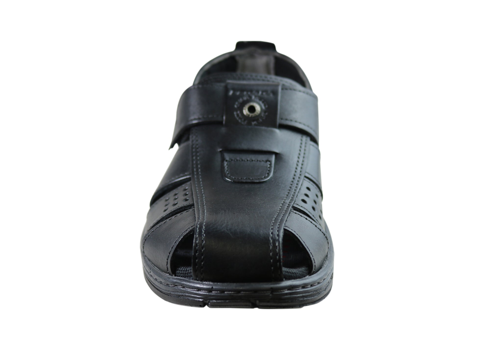 Premium Kent Men's Leather Sandals with Cushioned Comfort - Handcrafted in Brazil - Perfect for Beach, Travel & Summer Outdoor Activities