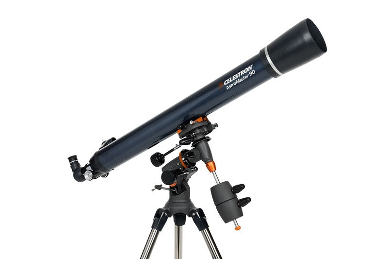 Celestron AstroMaster 90EQ Refractor Telescope for Adults & Beginners - 90mm Aperture, EQ Mount, Astronomy Starter Kit - Perfect for Stargazing, Moon Observation & Astrophotography