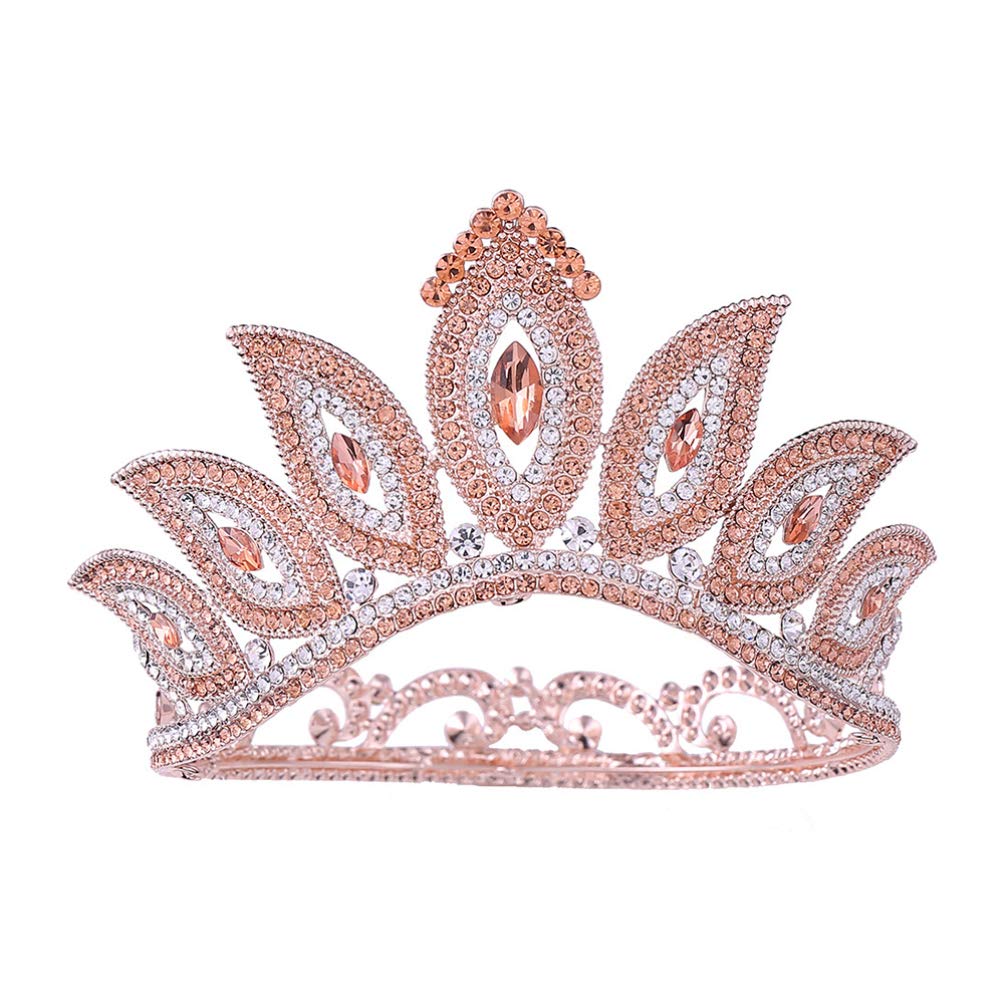 1pc Baroque Crystal Tiara Crown - Vintage Bridal Headband for Birthday Party, Pageant, Prom, Wedding & Costume Accessories | Perfect for Brides, Bridesmaids & Queens