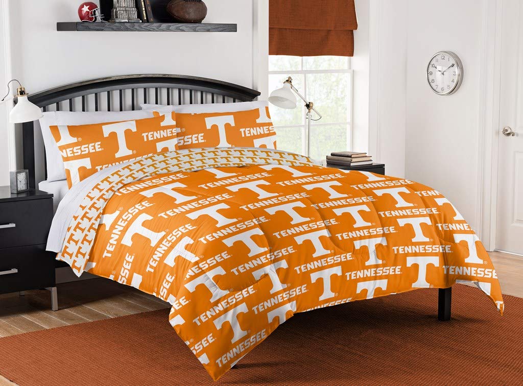 University of Tennessee Volunteers NCAA Bed in a Bag Complete Queen Size Bedding Set - Perfect for Dorm Rooms, College Apartments & Fan Themed Bedrooms