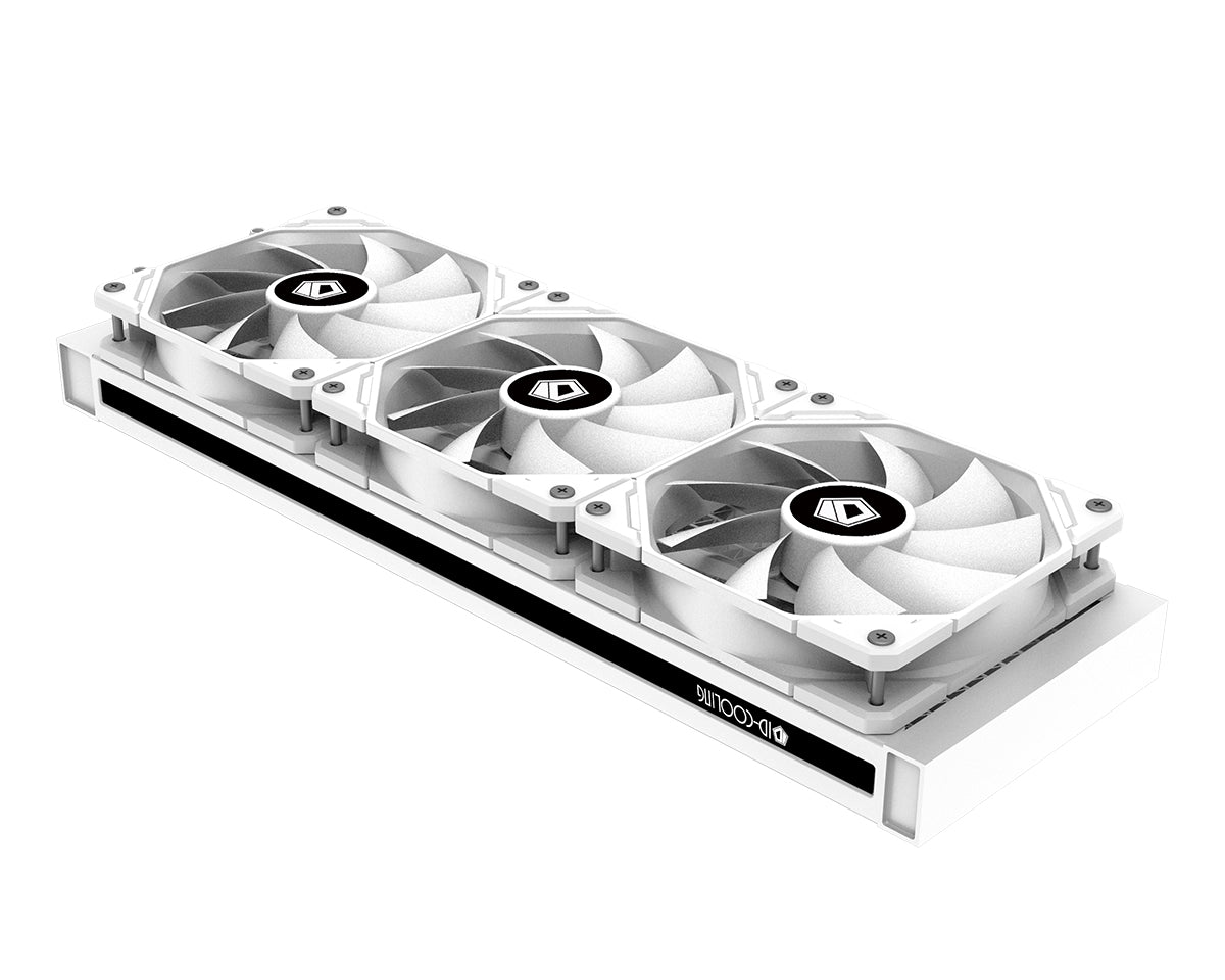 ID Cooling ZoomFlow 360XT ARGB CPU Liquid Cooler - 360mm All-in-One Water Cooling System with Addressable RGB Lighting (Snow White) - Perfect for Gaming PCs, Workstations, and High-Performance Computer Builds