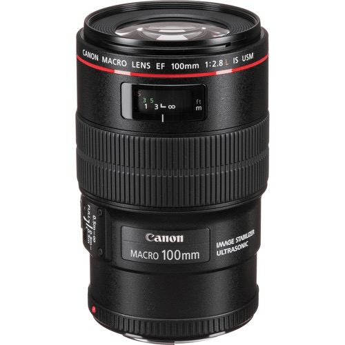 Canon EF 100mm f/2.8L Macro IS USM Lens - Professional Macro Photography Lens with Image Stabilization for DSLR Cameras - Perfect for Product Photography, Nature Close-Ups & Portraits