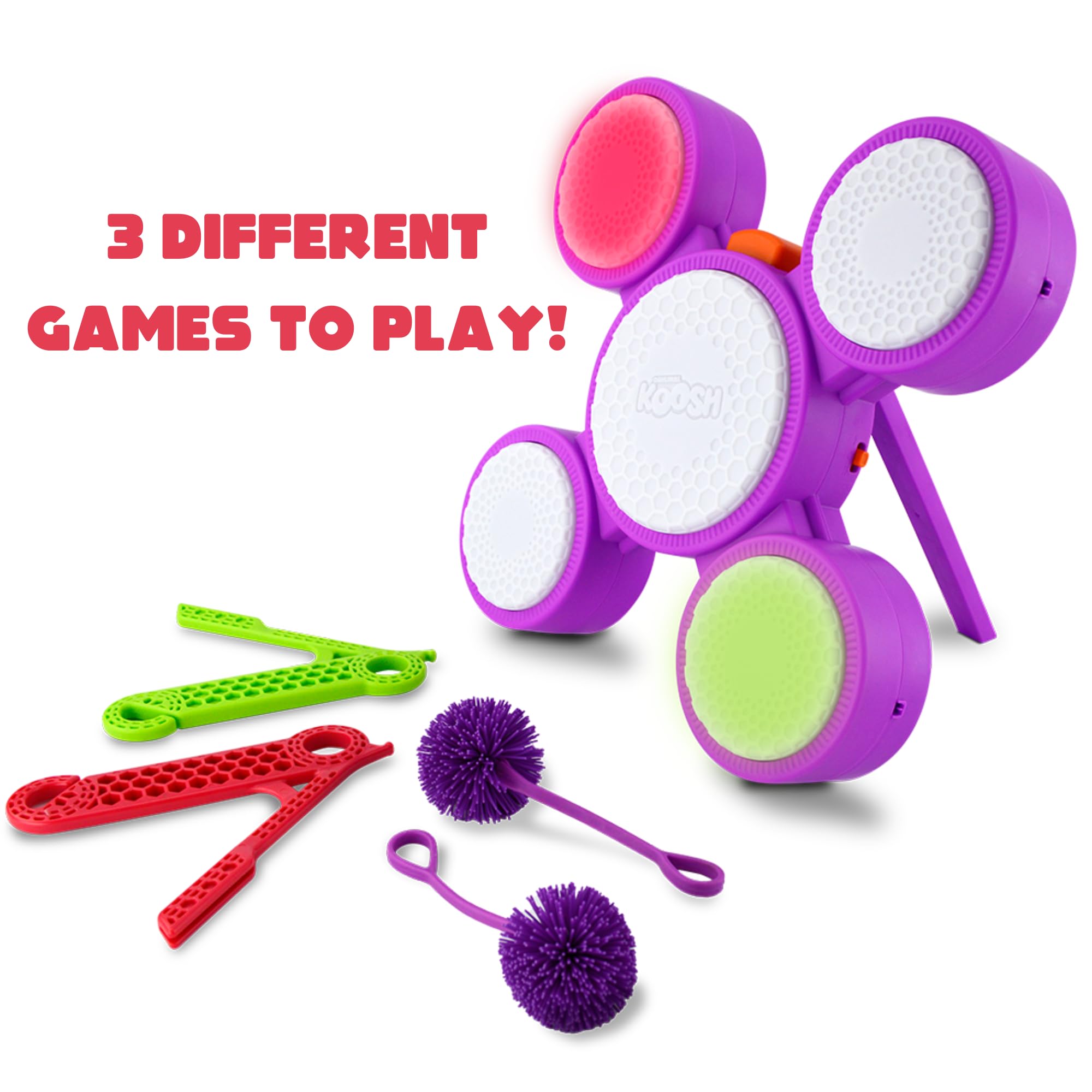 Koosh Sharp Shot - Interactive Target Game for Kids Ages 6+ - 3 Fun Modes: Solo, Friends & AI Challenge - Perfect for Indoor Play, Birthday Parties & Family Game Nights