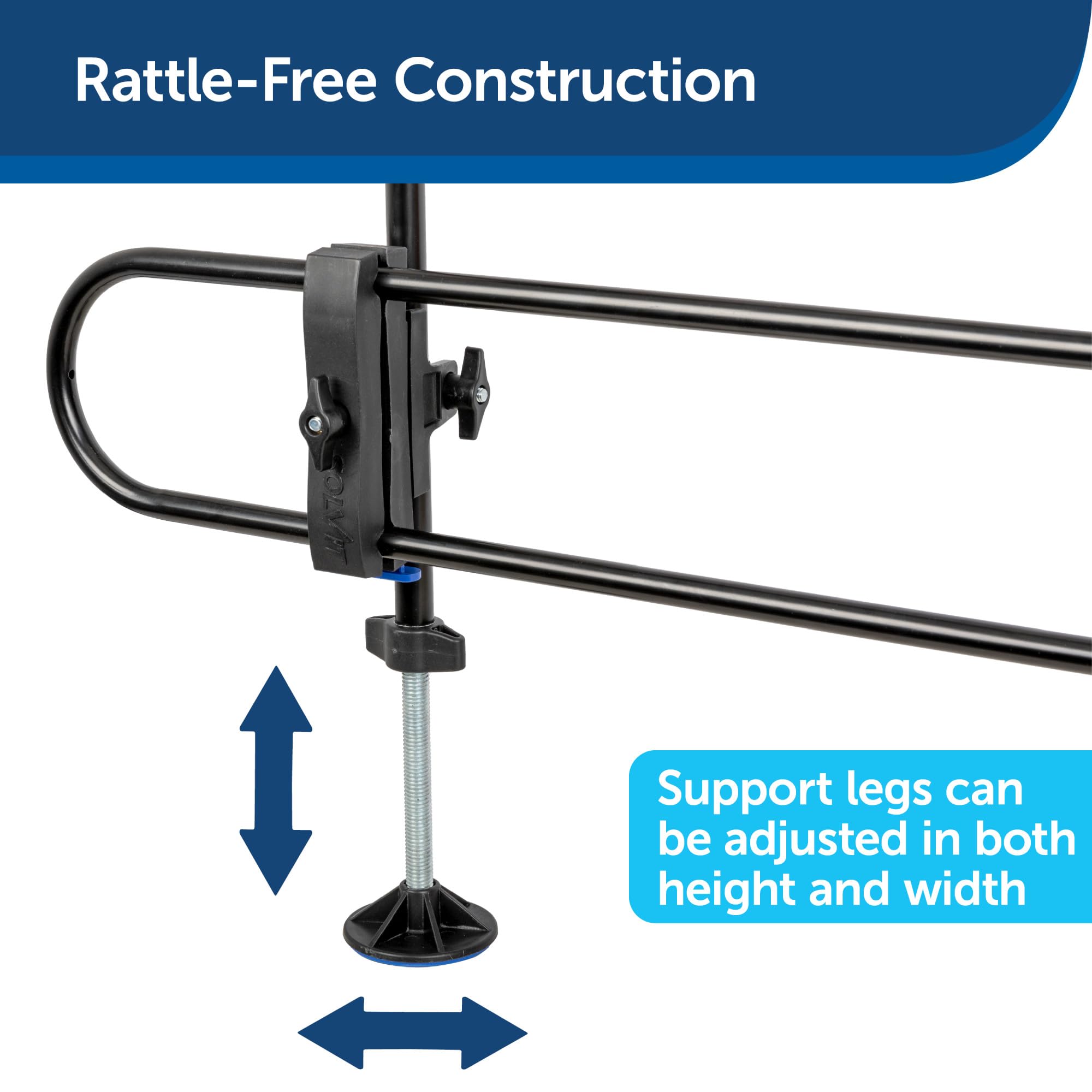 PetSafe Happy Ride Metal Dog Barrier for Cars, SUVs & Minivans - Heavy Duty Vehicle Pet Divider & Travel Safety Gate | Perfect for Road Trips, Vet Visits & Secure Pet Transport