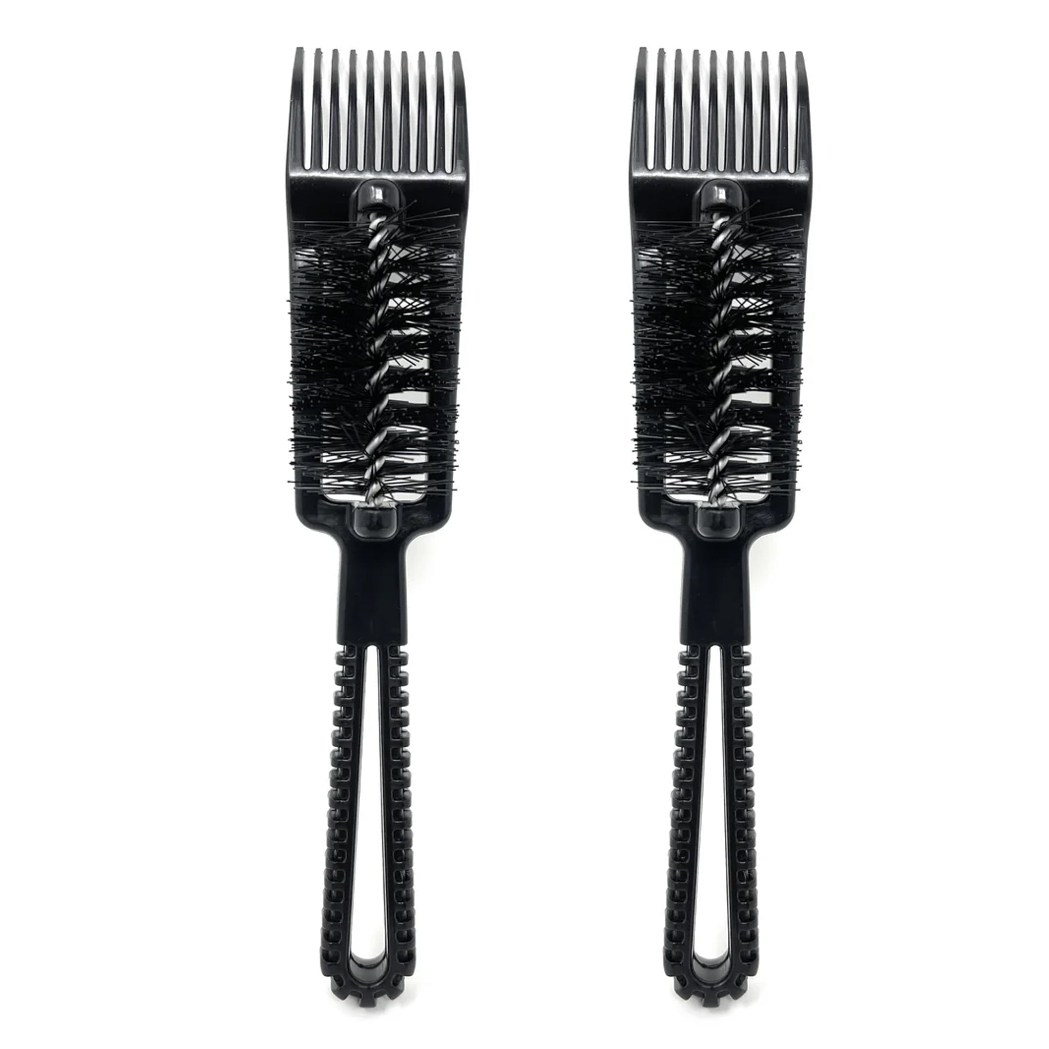 Scalpmaster Brush and Comb Cleaner - Plastic Handle, 2-Piece Set for Hair Styling Tools - Perfect for Salons, Home Use, and Travel