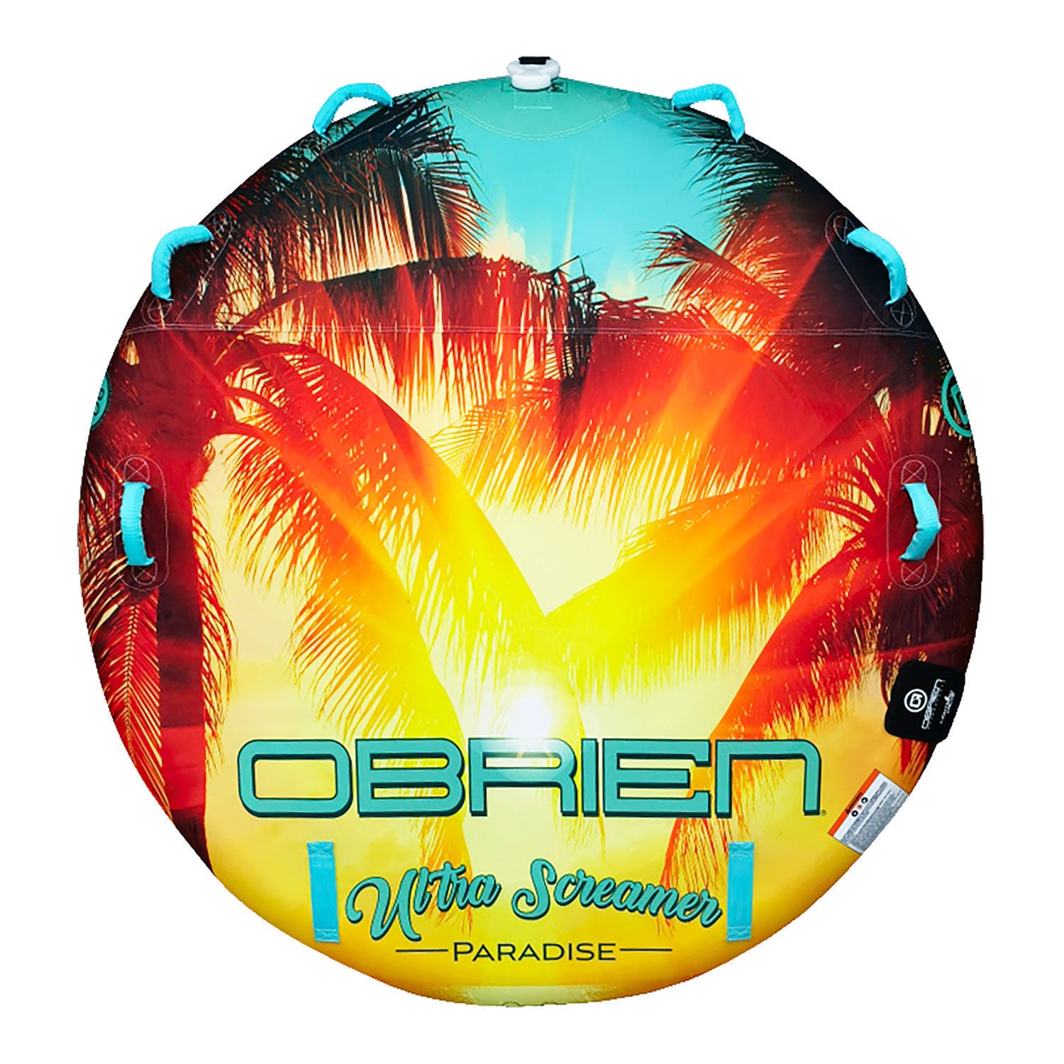 O'Brien Ultra Screamer Paradise Towable Tube - 3 Rider Inflatable Water Tube for Boating, Lake & Beach Fun - Perfect for Family & Friends Summer Adventures