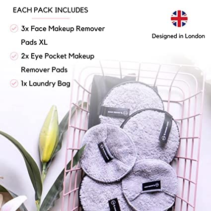 Reusable Makeup Remover Pads & Cloths - Eco-Friendly Washable Microfiber Face Pads for All Skin Types | Gentle Makeup Eraser for Daily Cleansing, Travel & Sustainable Beauty Routine