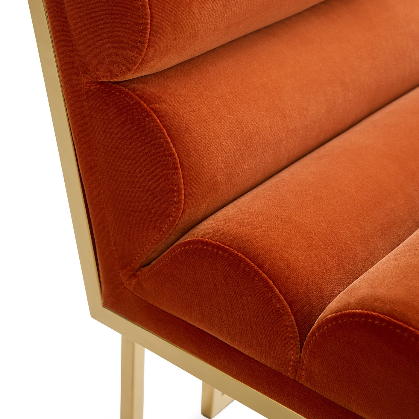 Channeled Goldfinger Dining Chair - Modern Upholstered Accent Chair for Kitchen, Dining Room, and Home Decor - Perfect for Entertaining and Family Gatherings