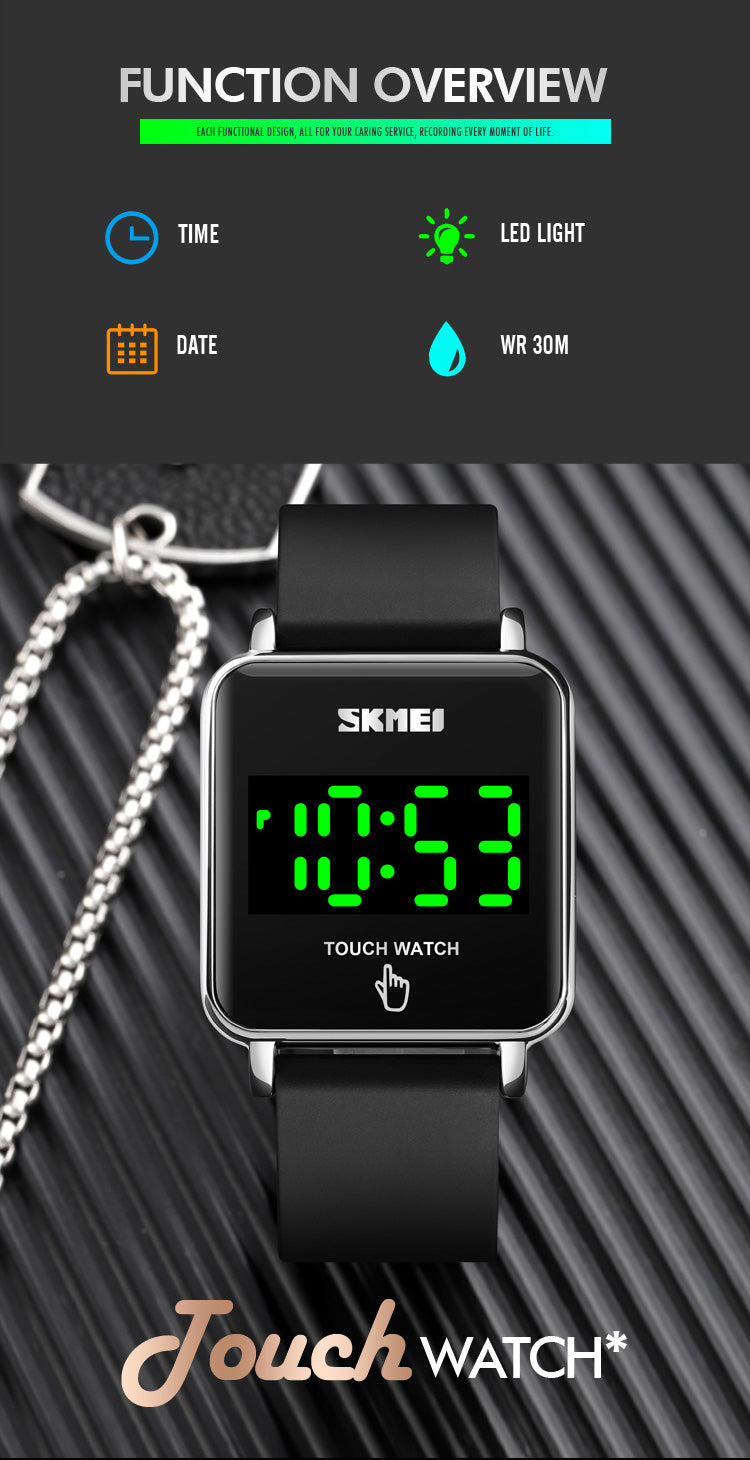 Smart Touch Screen Watch for Men & Women - Waterproof Fitness Tracker with Heart Rate Monitor - Perfect for Running, Swimming & Daily Activity Tracking