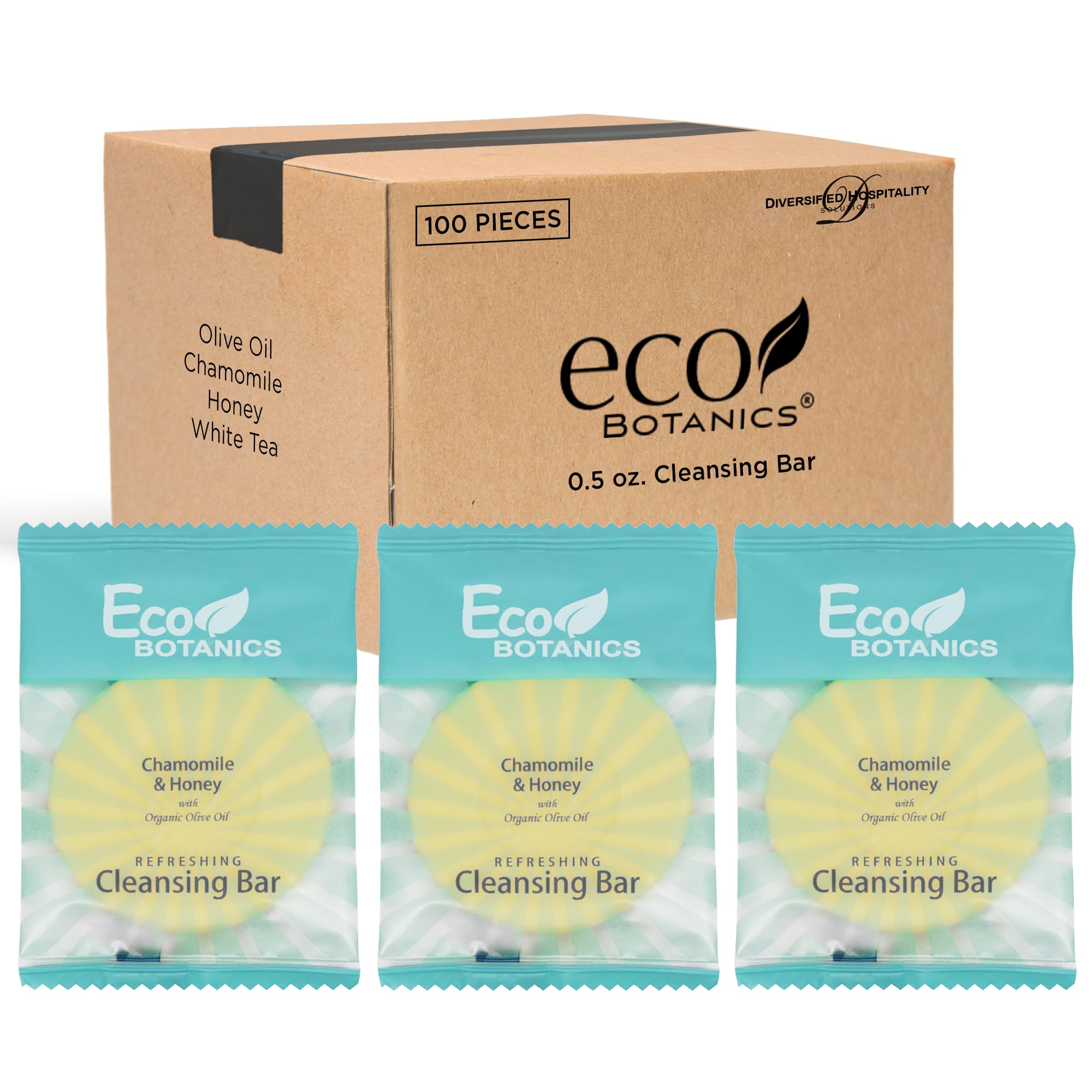 Eco Botanics | 75-Piece Travel-Sized Hotel Shampoo, Conditioner, Body Wash & Lotion Set with 100 Cleansing Bars - Perfect for Hotels, Gyms, Spas & Travel Toiletries