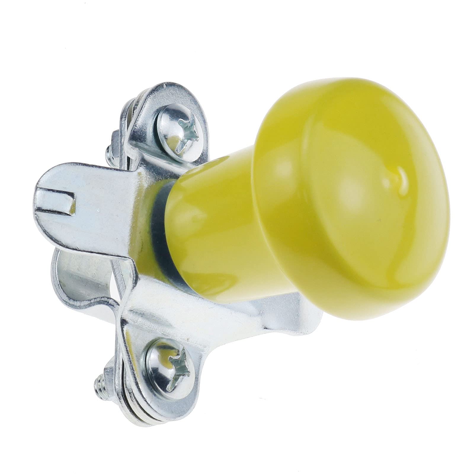 DVPARTS Yellow Vinyl Steering Wheel Spinner Knob with Ball Bearing - Universal Fit for John Deere, Ford, IH, Massey Ferguson, Cub Cadet & Moline Tractors - Perfect for Farm & Lawn Equipment Steering Control