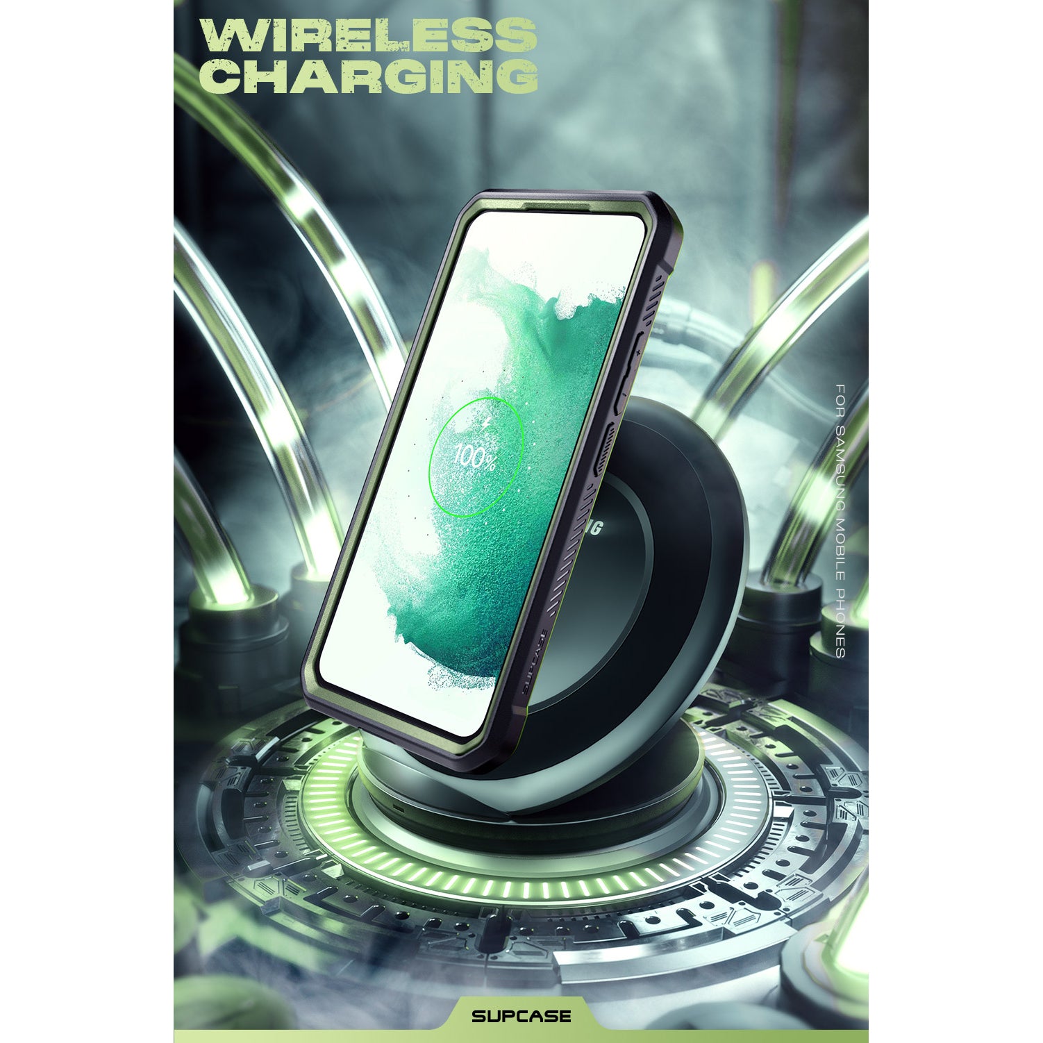 Samsung Galaxy S22 Ultra Unicorn Beetle Pro Case - Heavy Duty Rugged Protective Cover with Shock Absorption, Dark Green - Perfect for Outdoor Adventures, Construction Work & Extreme Sports