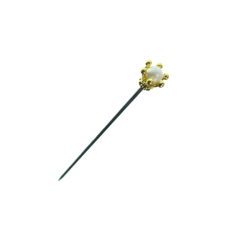 Premium Gold Cocktail Picks - Elegant Drink Garnish for Parties, Weddings & Home Bars | Set of 12 Stainless Steel Cocktail Skewers with Crown Design
