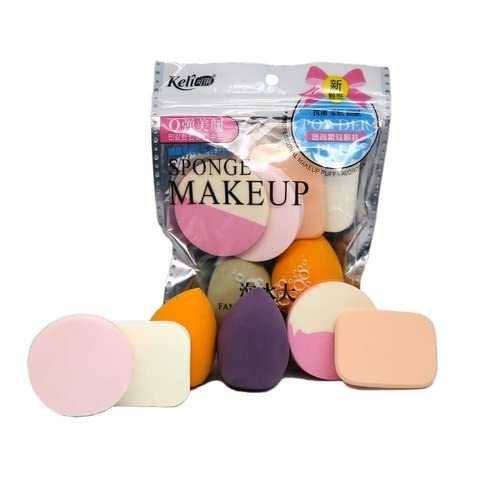 Jayaanu® Professional Beauty Blender Sponge Set - 6 Pack Makeup Sponges for Flawless Foundation & Concealer Application - Perfect for Liquid, Cream & Powder Cosmetics (Home & Travel Makeup Kit Essential)
