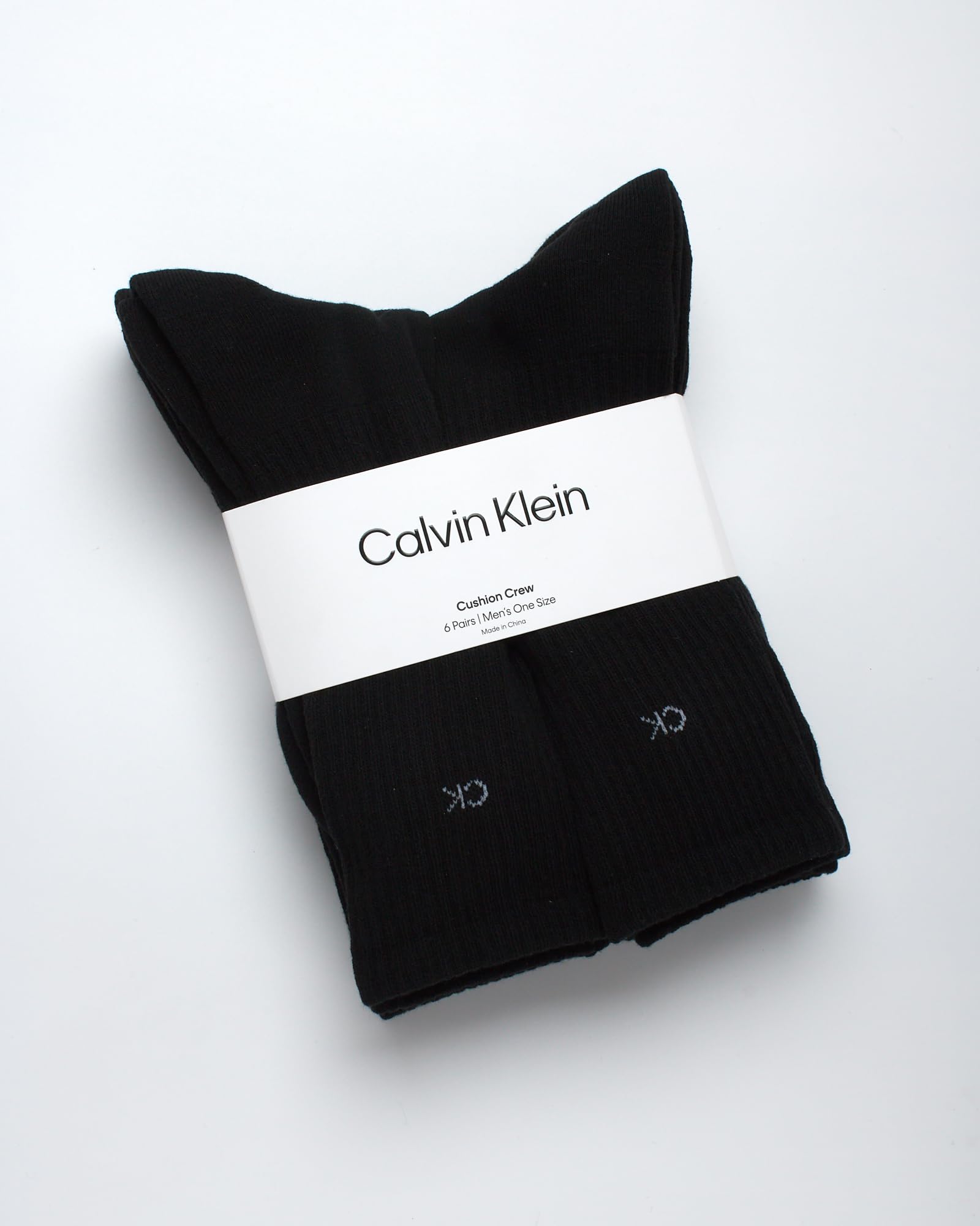 Calvin Klein Men's 6-Pack Soft Cushioned Cotton Crew Dress Socks - Comfortable Non-Binding Work Socks for Business & Office (Sizes 7-12) | Perfect for Formal Wear & Daily Professional Outfits