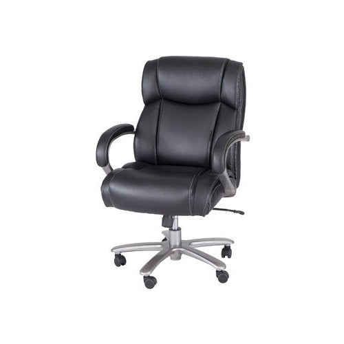 Safco Lineage Big & Tall Mid Back Task Chair - 350 lb Weight Capacity, Ergonomic Office Chair for Heavy Duty Use - Perfect for Home Office, Executive Desks & Workspaces (Model 3504BL)